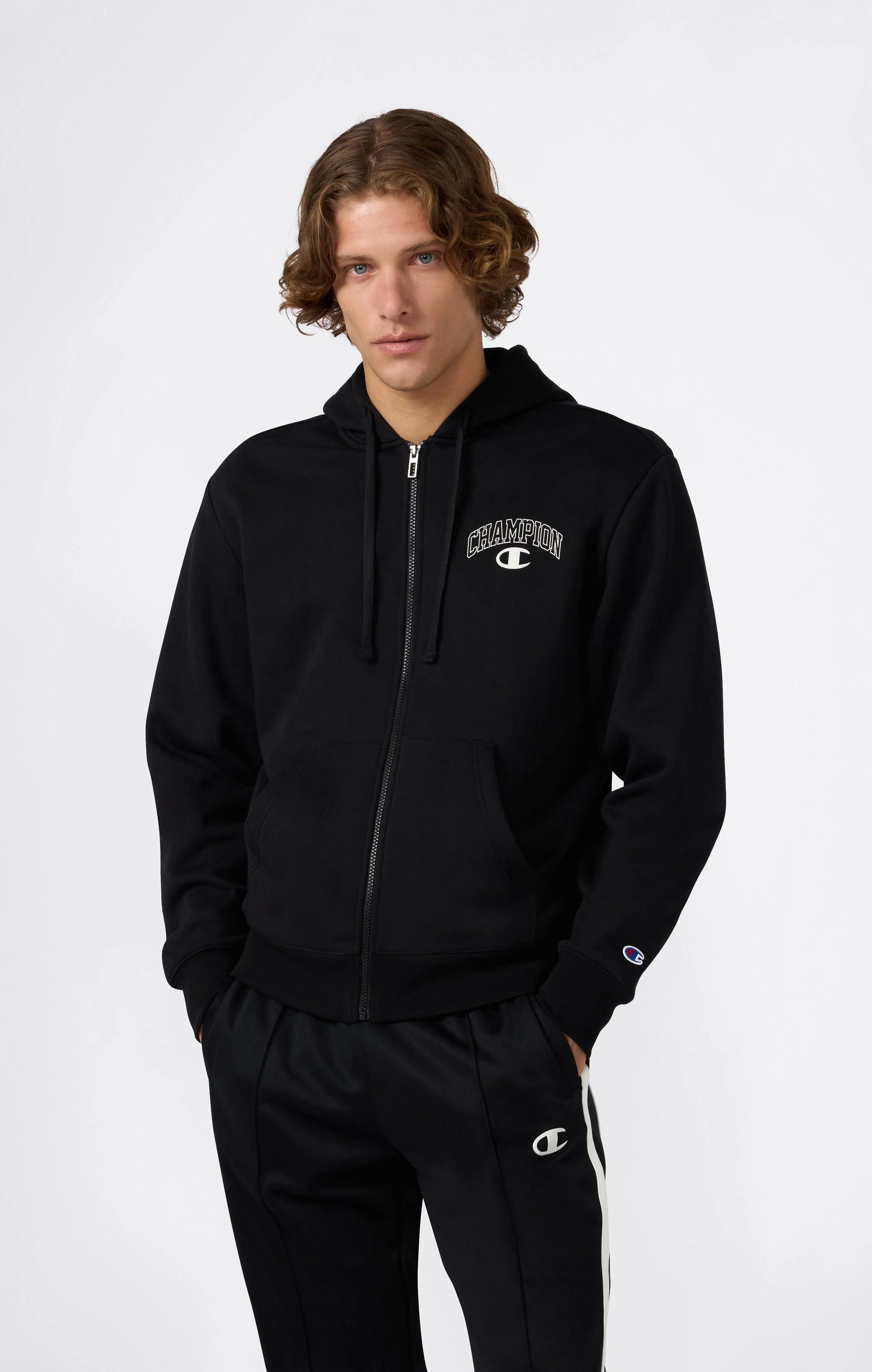 Men’s Fleece Full Zip Hoodie Street Varsity - Image 2