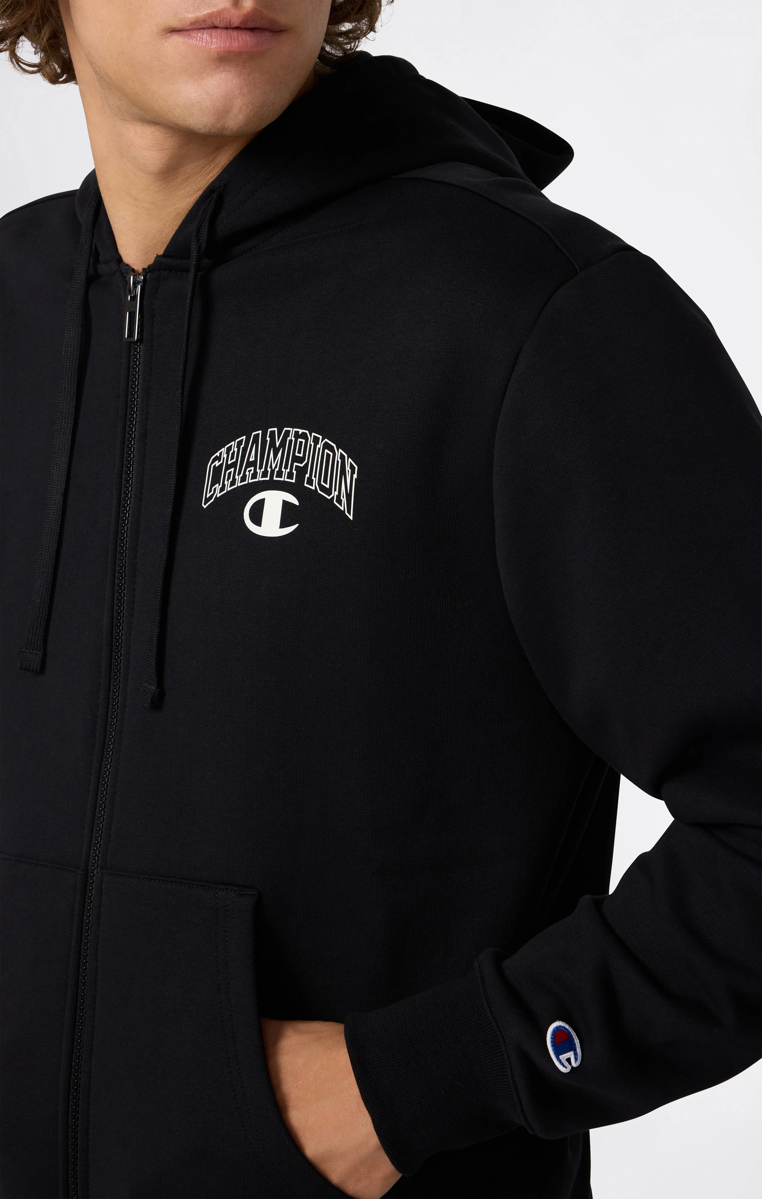 Men’s Fleece Full Zip Hoodie Street Varsity - Image 4