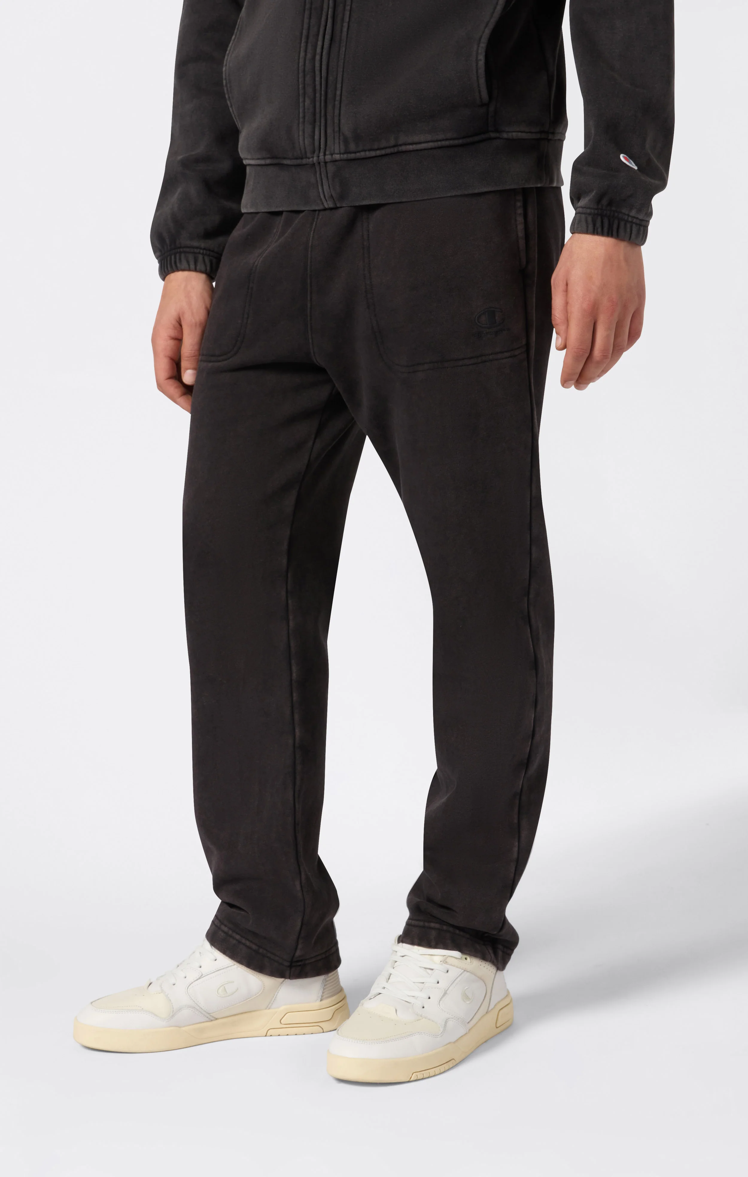 Men’s Fleece Full Zip Suit Washed Icons - Image 4