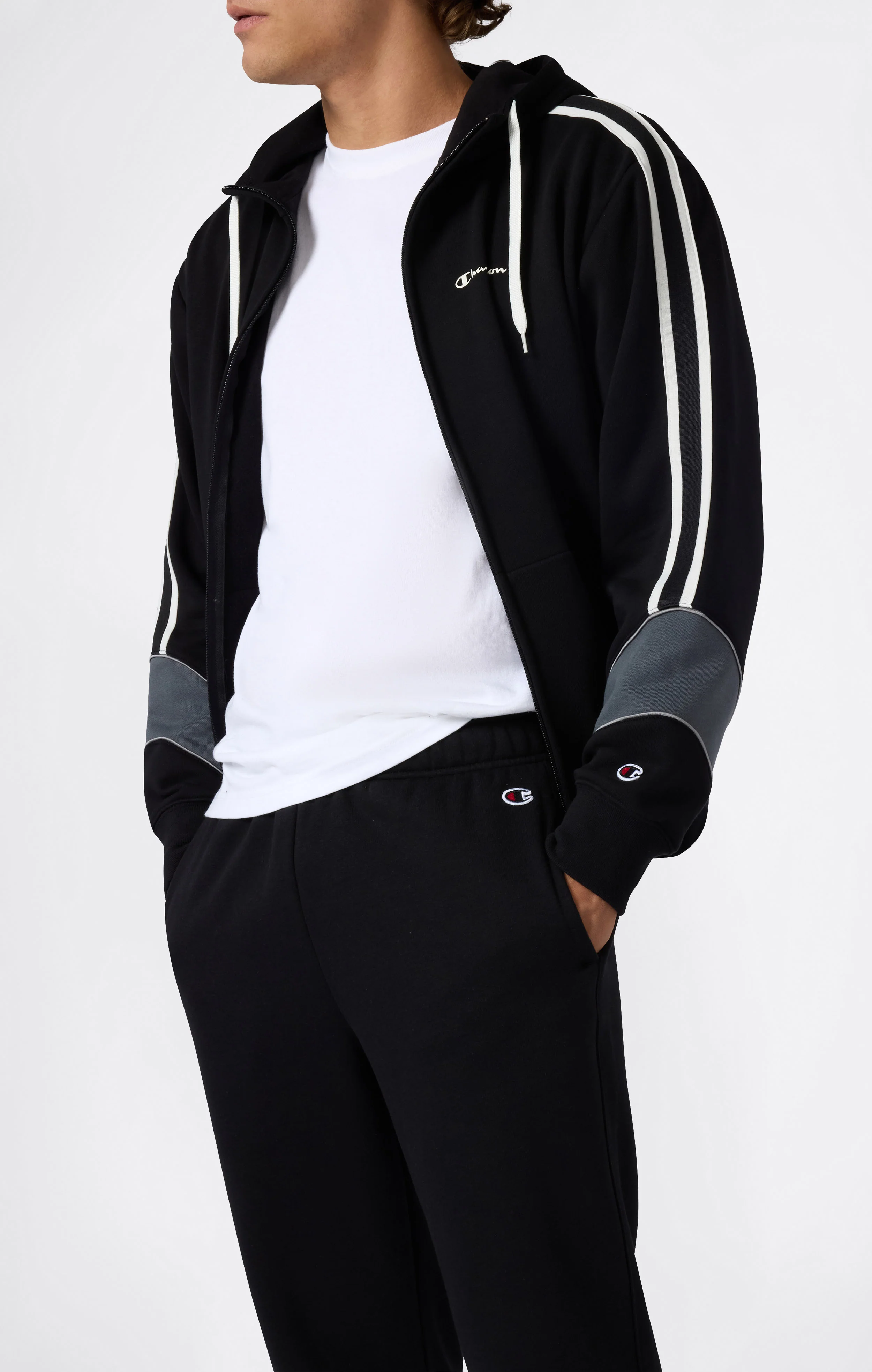 Men’s Fleece Hooded Full Zip Suit - Image 4