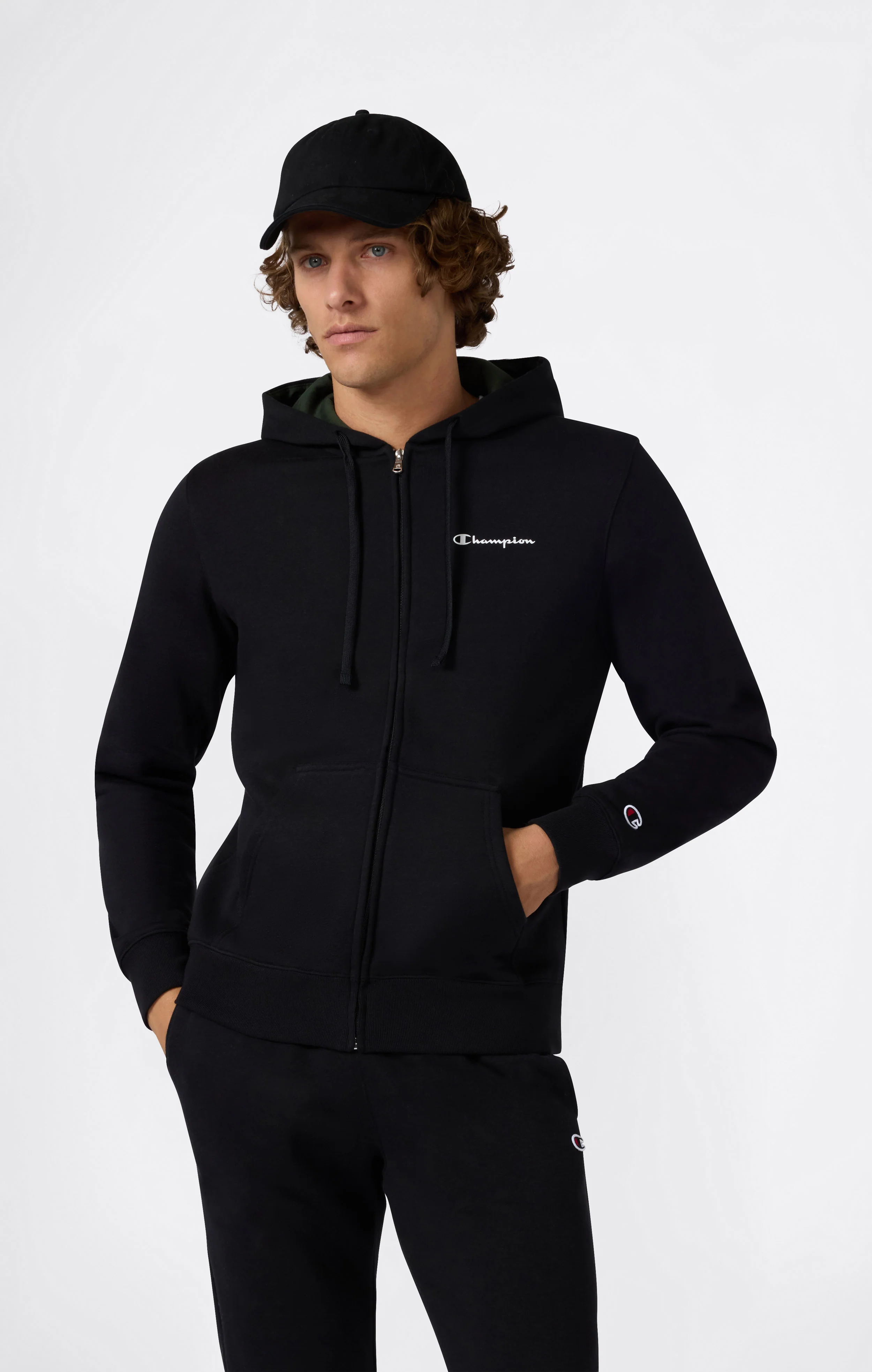 Men’s Fleece Hooded Full Zip Suit - Image 2