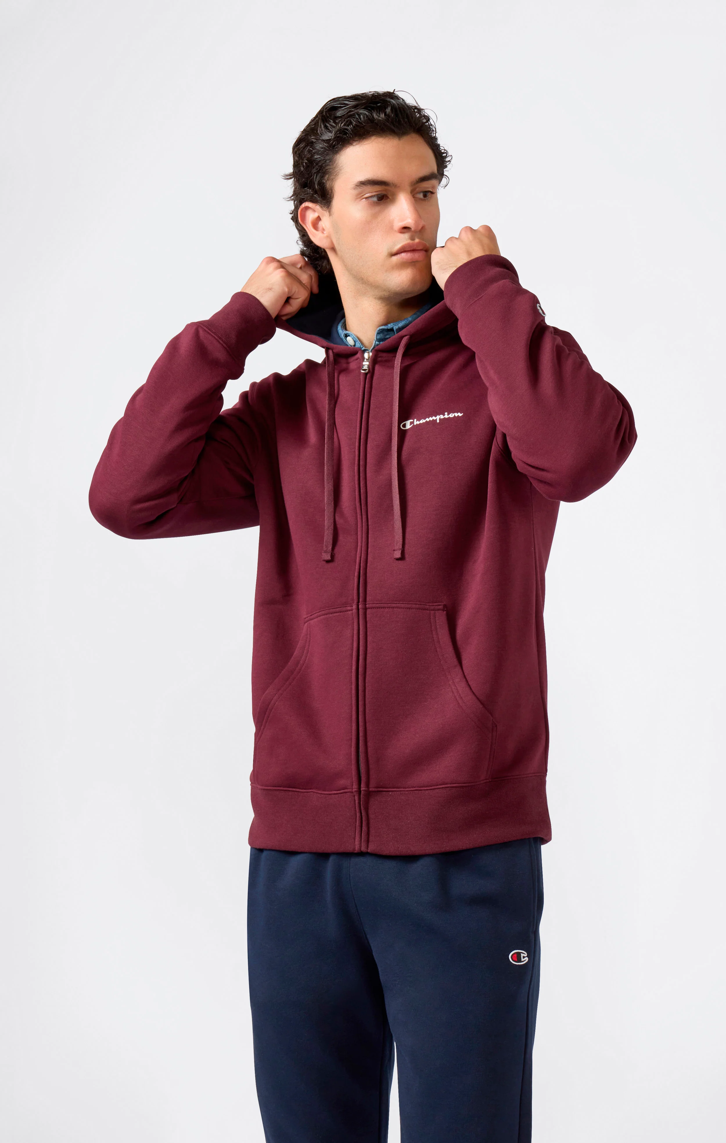 Men’s Fleece Hooded Full Zip Suit - Image 2