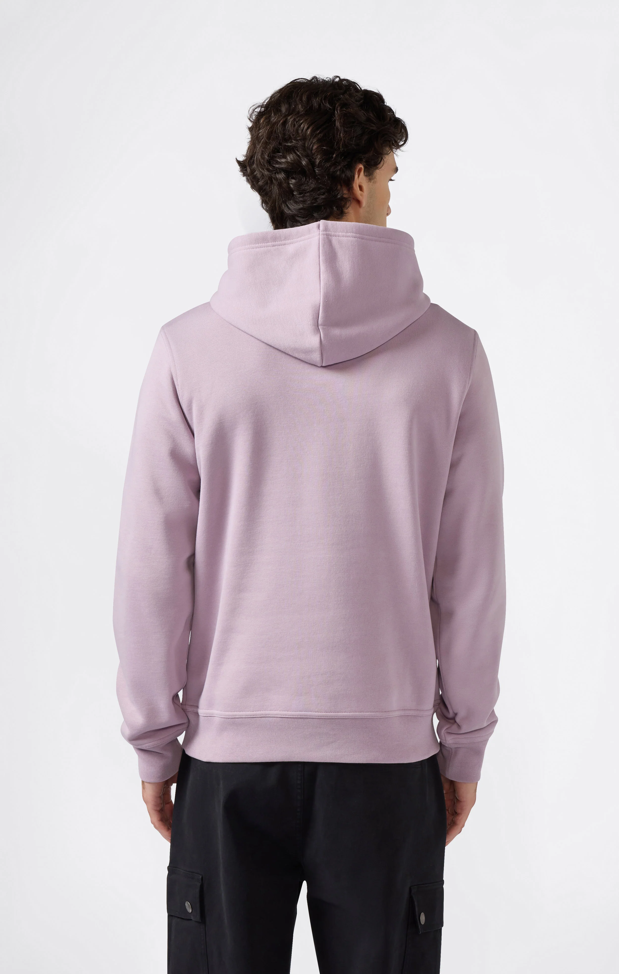 Men’s Fleece Hoodie with Small Embroidered Logo Icons - Image 3