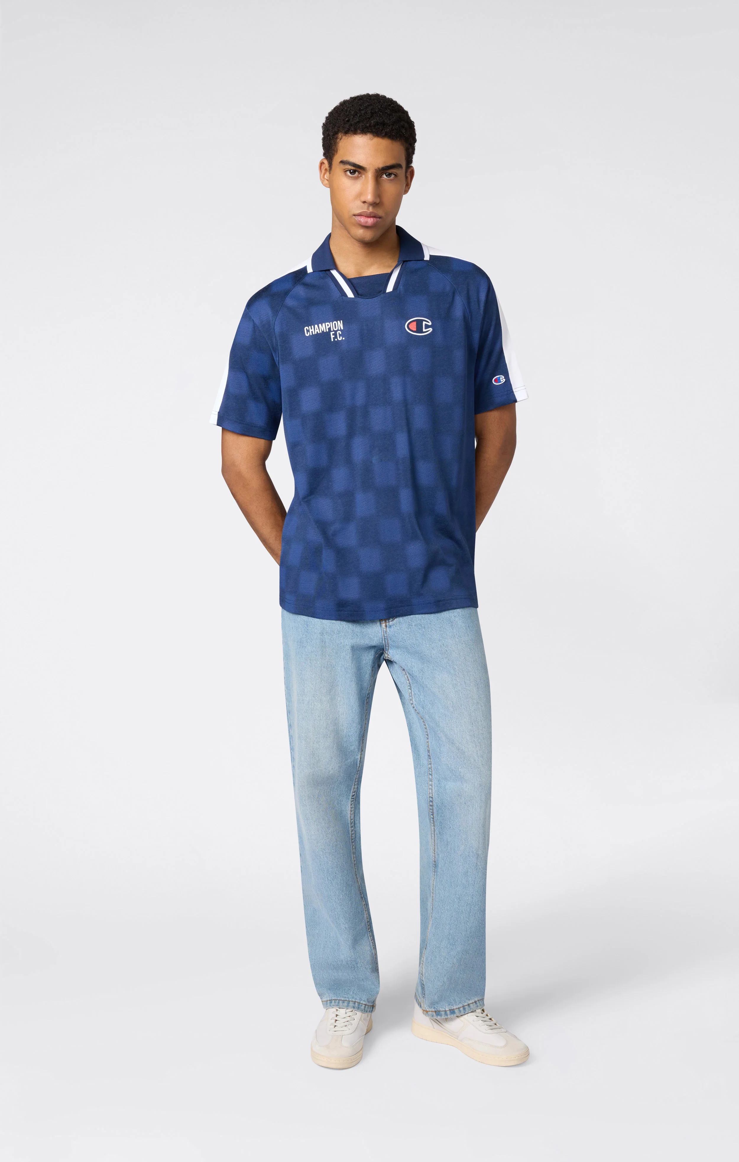 Men’s Football-Inspired Polo Shirt - Image 2