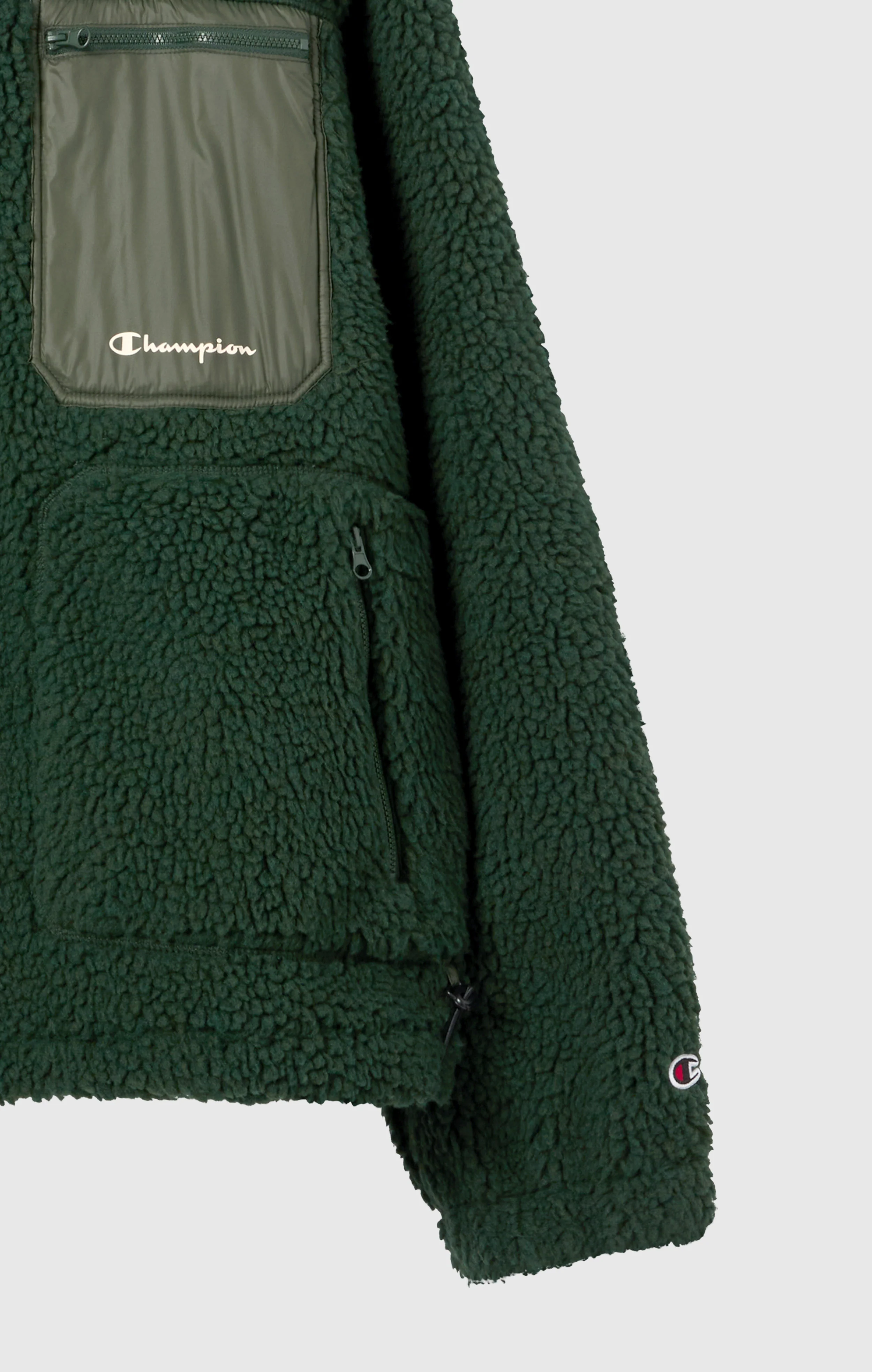 Men’s Full Zip Polar Teddy Hooded Jacket - Image 7