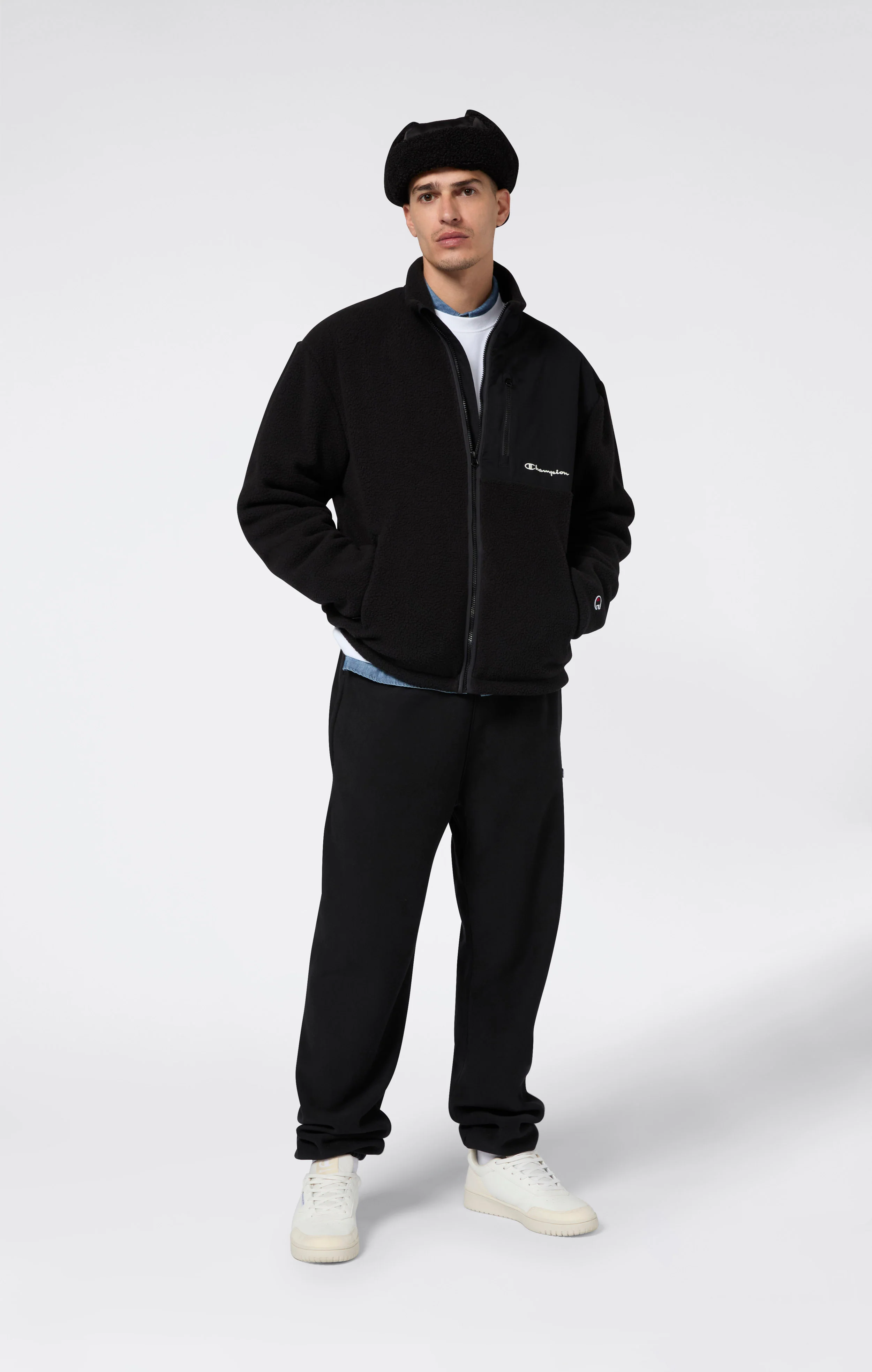 Men’s Full Zip Polar Teddy Jacket - Image 2