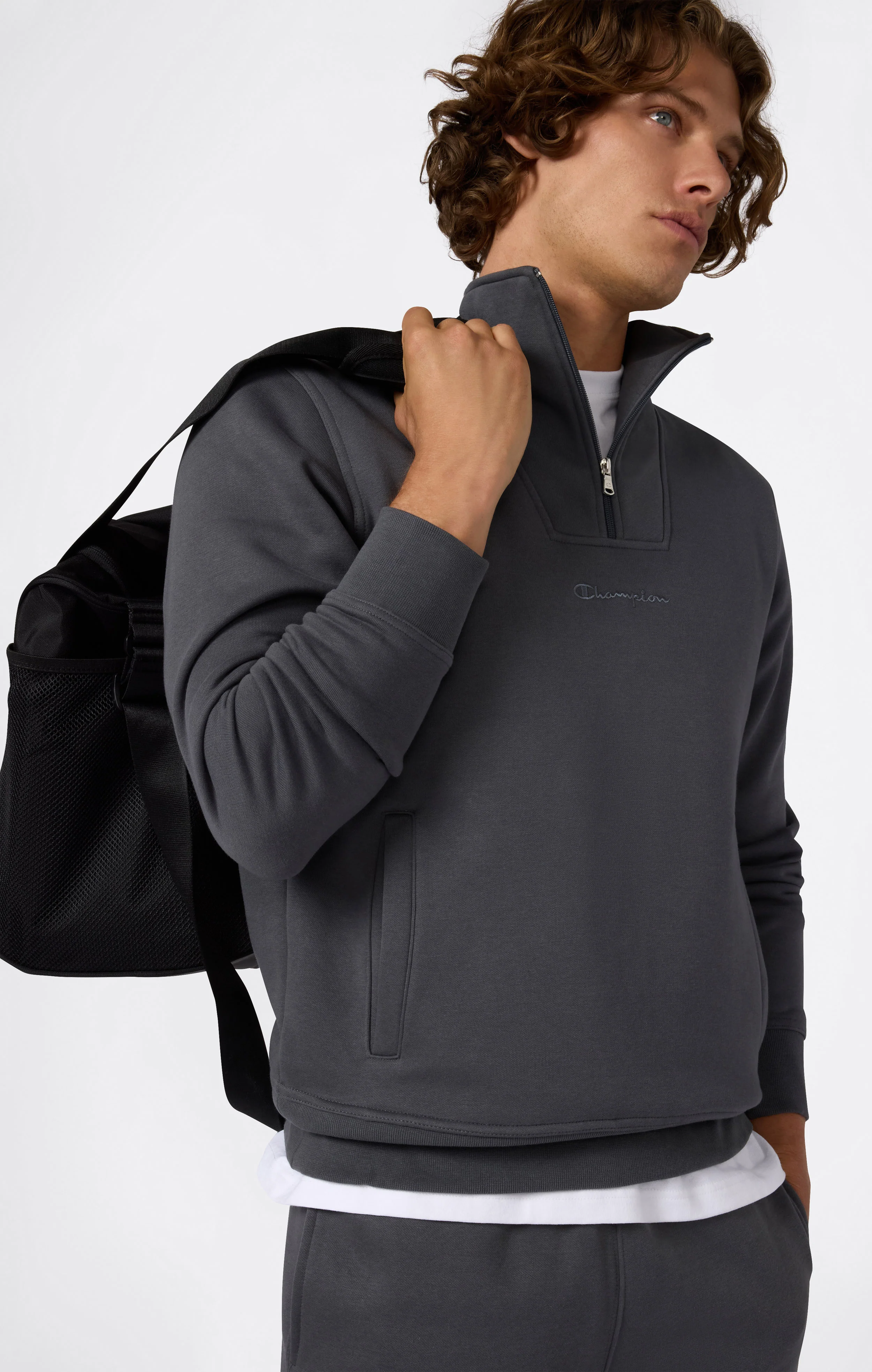 Men’s Half Zip Fleece Sweatshirt Icons - Image 5