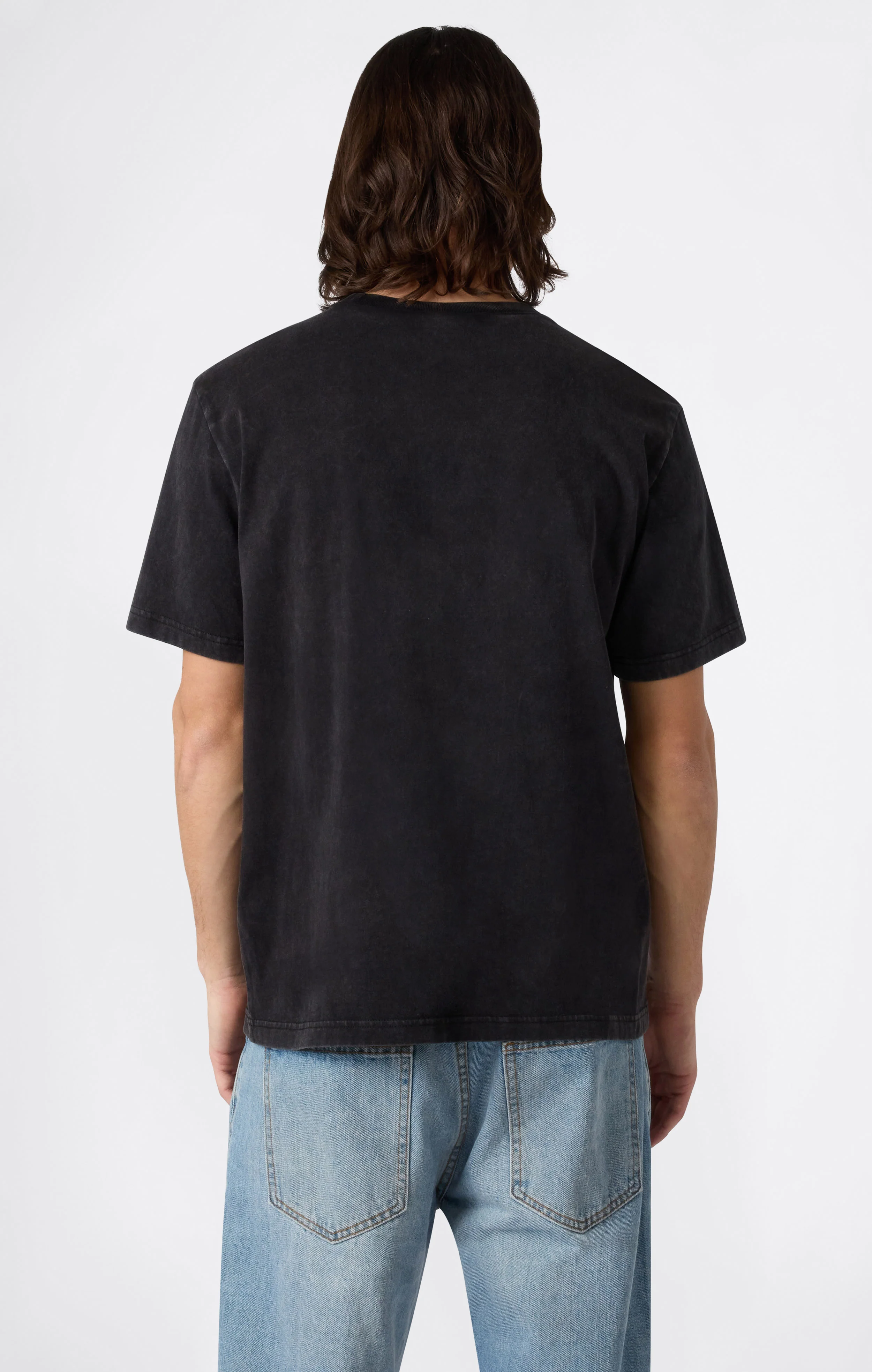 Men’s Heavy Cotton T-Shirt with Reverse Weave Print - Image 3