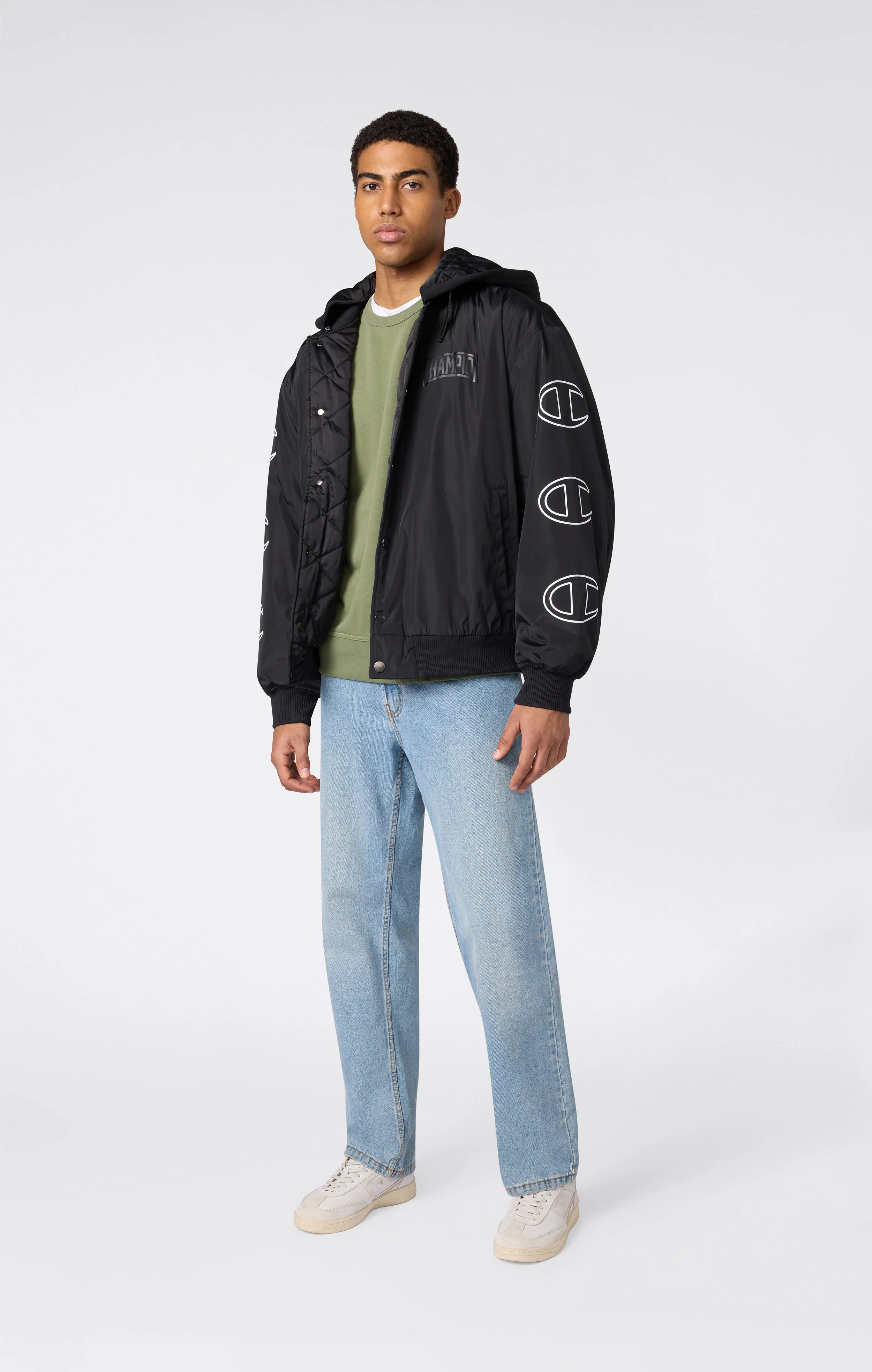 Men’s Hooded Bomber Jacket - Image 2