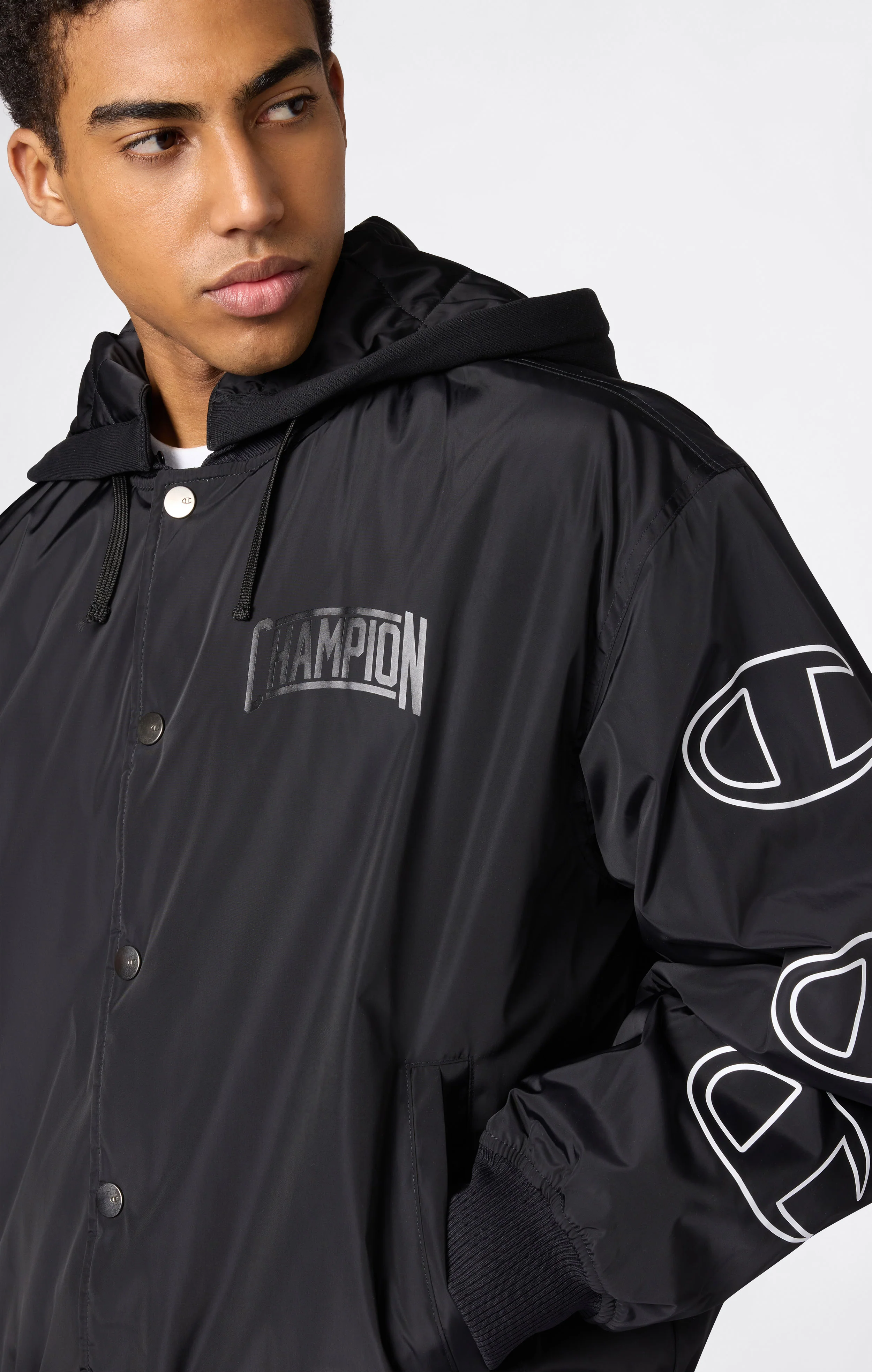 Men’s Hooded Bomber Jacket - Image 3