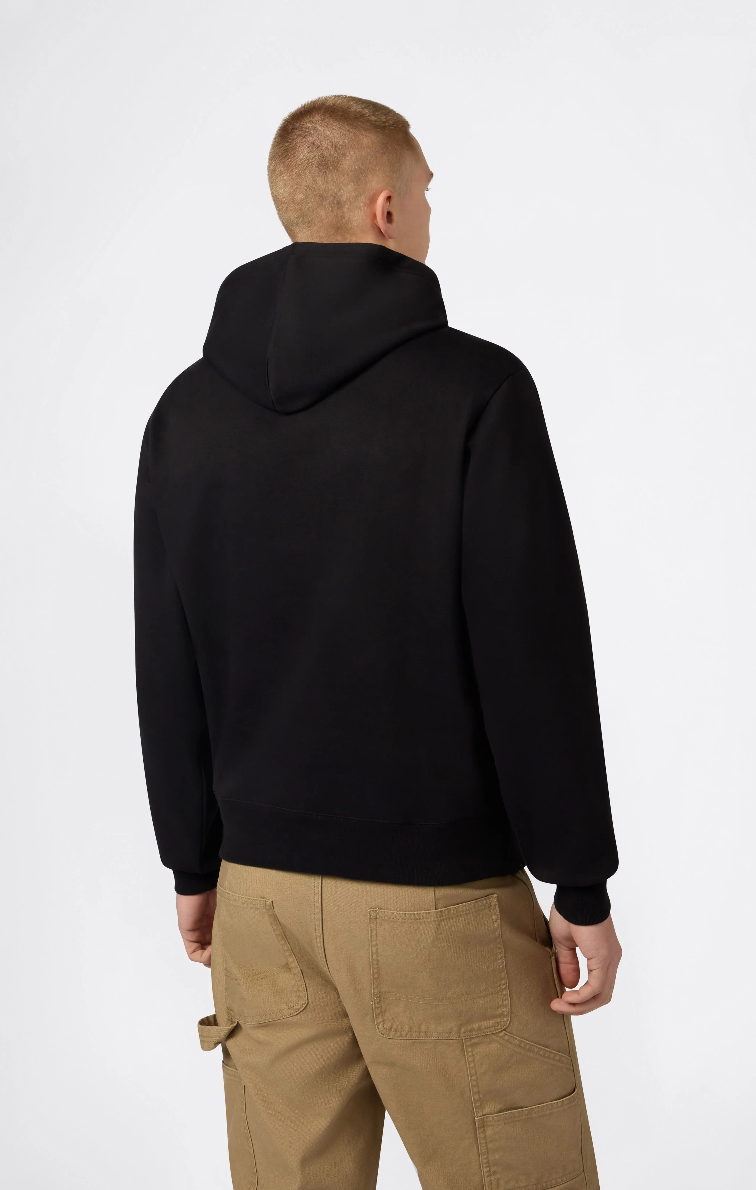 Men’s Hooded Sweatshirt With Brushed Interior And Puff Print Logo - Image 4