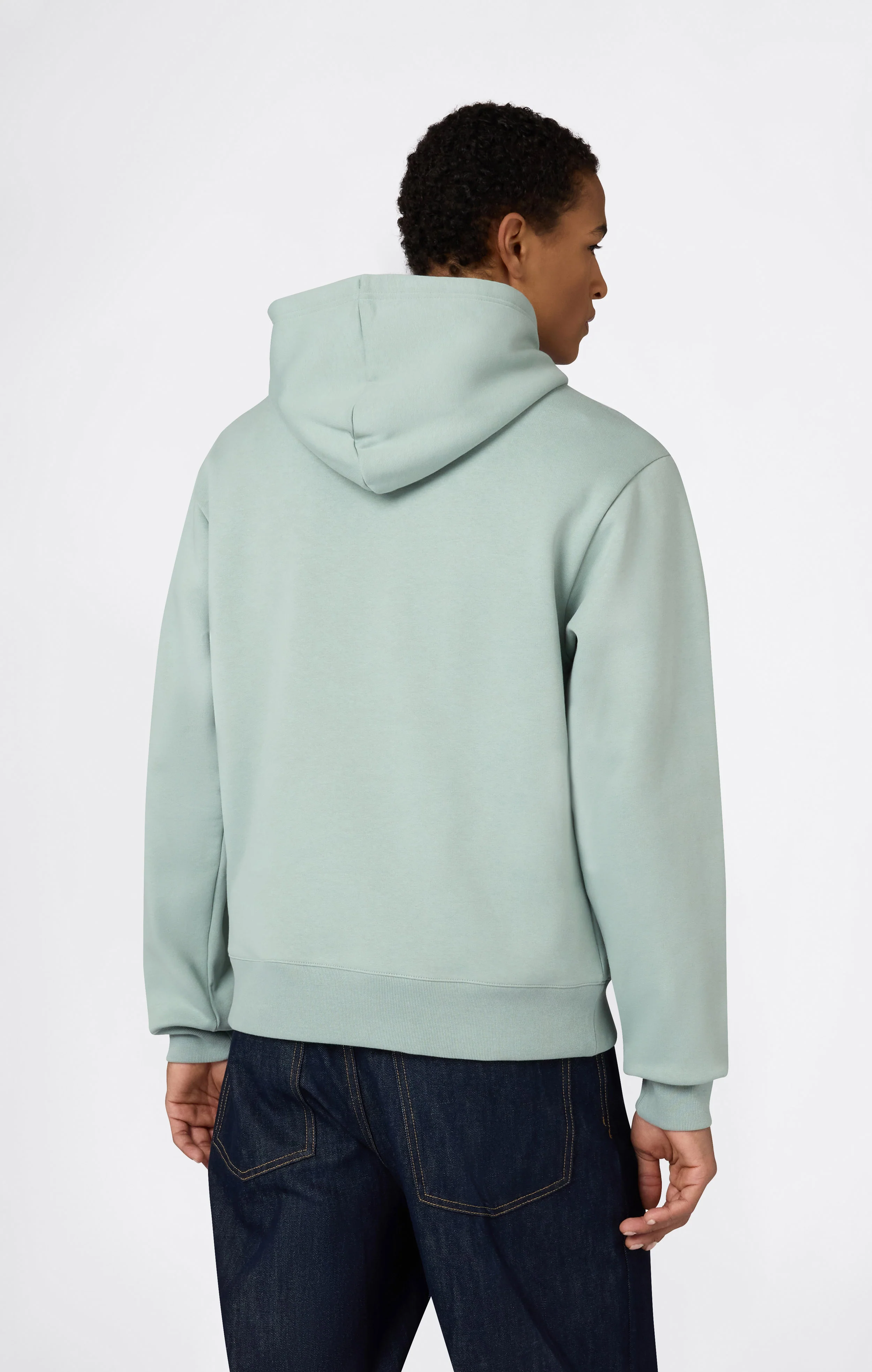 Men’s Hooded Sweatshirt With Brushed Interior And Puff Print Logo - Image 3
