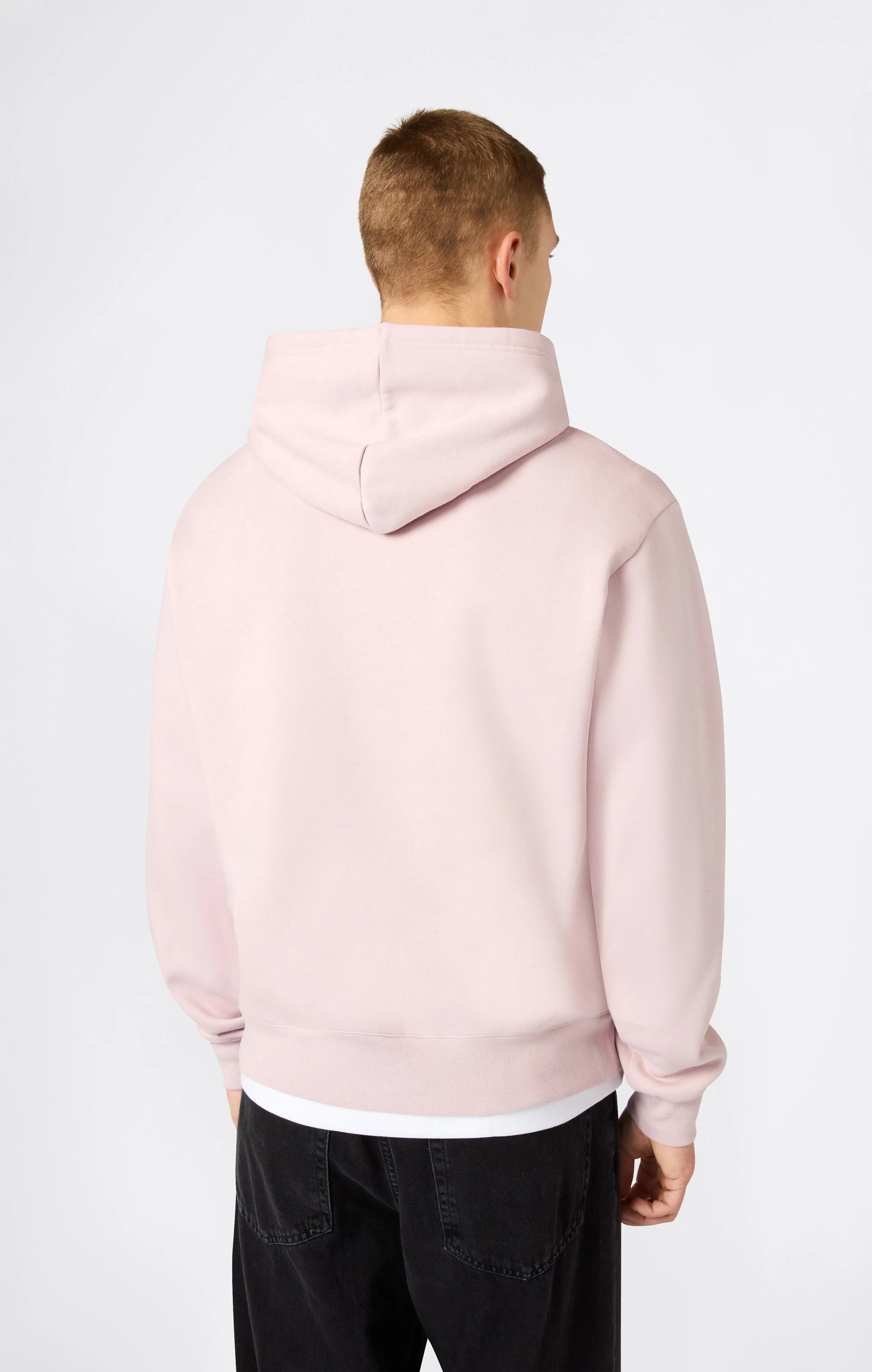 Men’s Hooded Sweatshirt With Brushed Interior And Puff Print Logo - Image 3