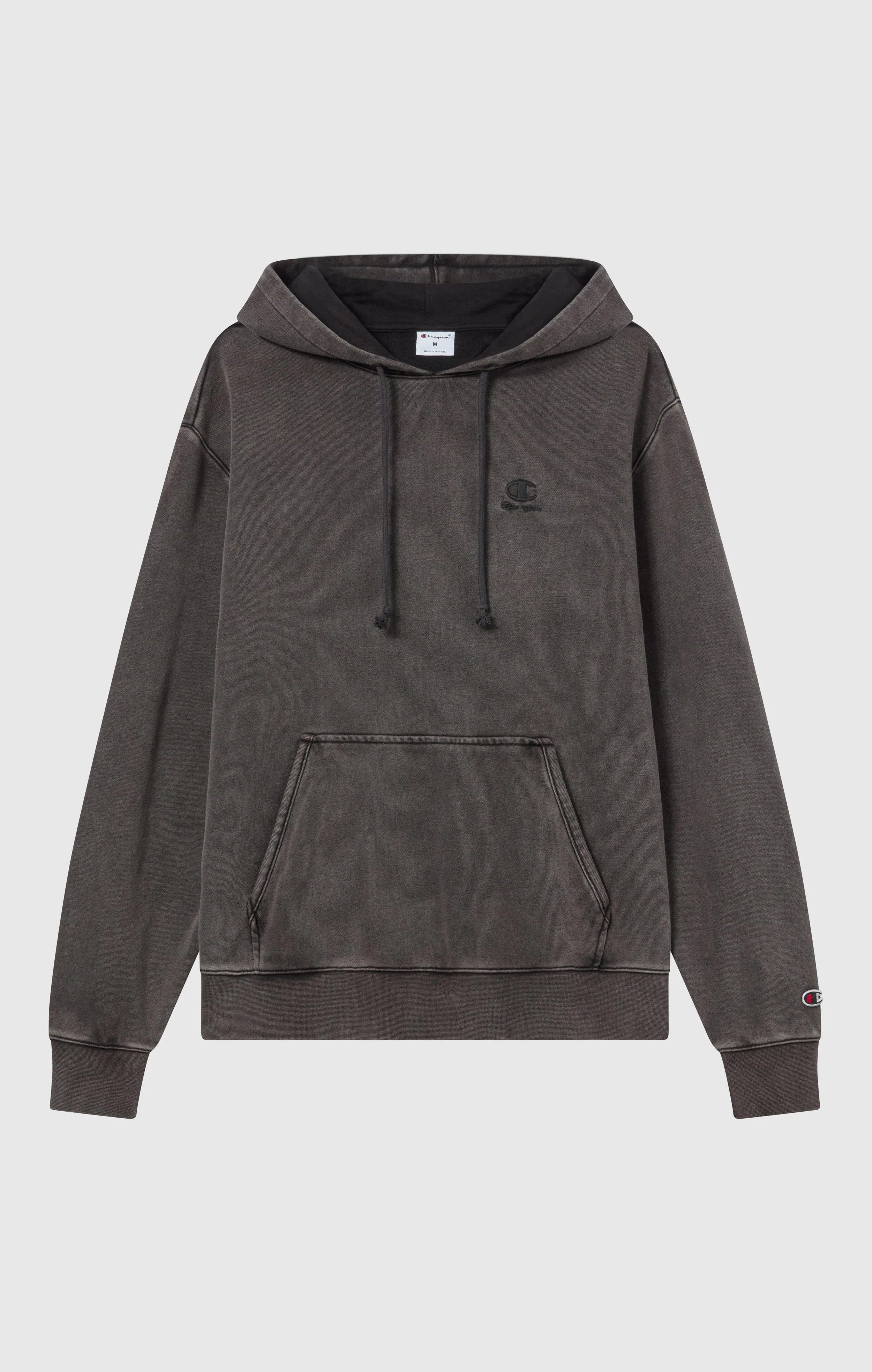 Men’s Hooded Sweatshirt with Embroidered Logo and Washed Effect Icons - Image 5