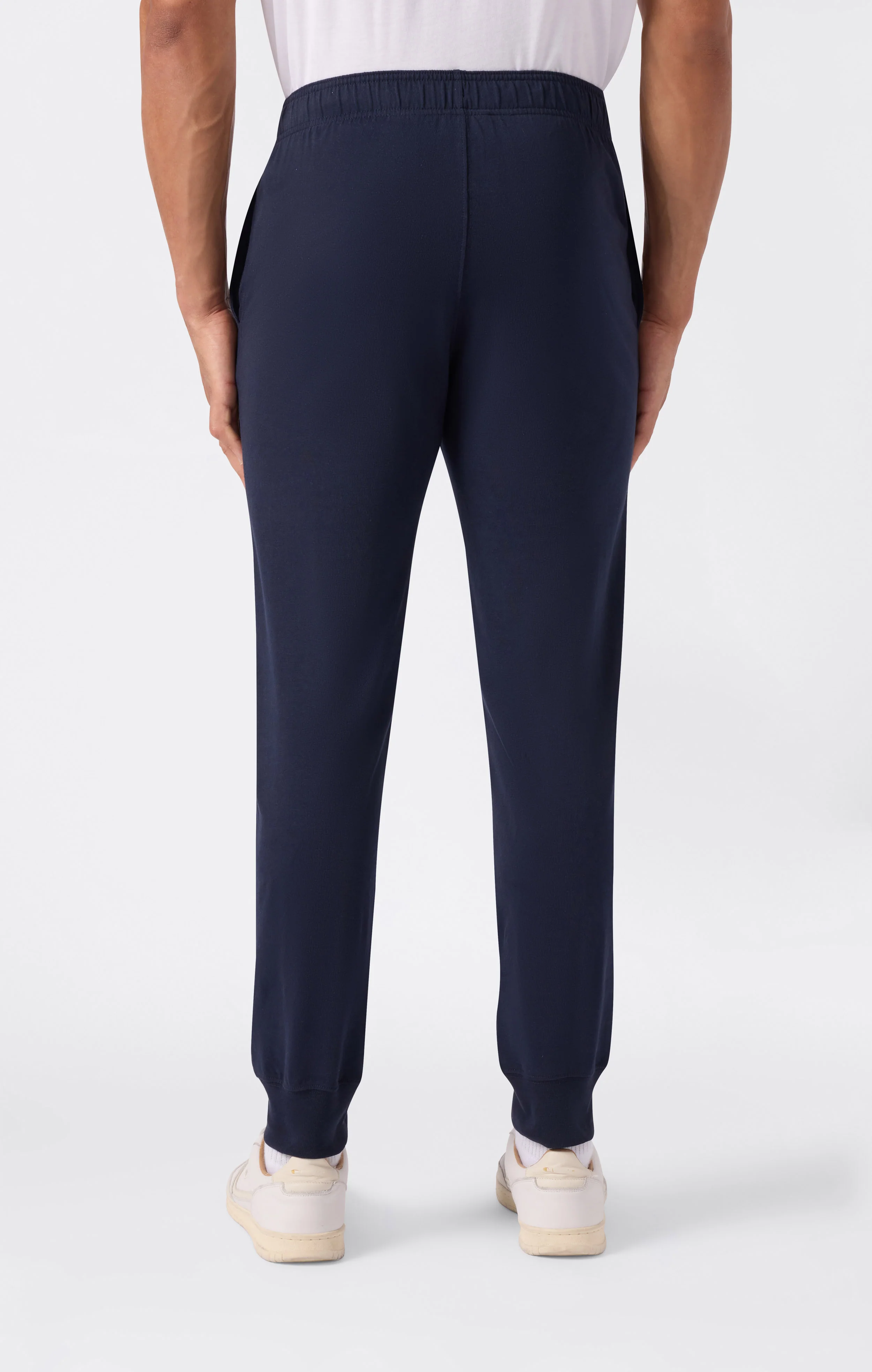 Men's Icons Slim Fit Rib Cuff Light Pants with Embroidered Logo - Image 4