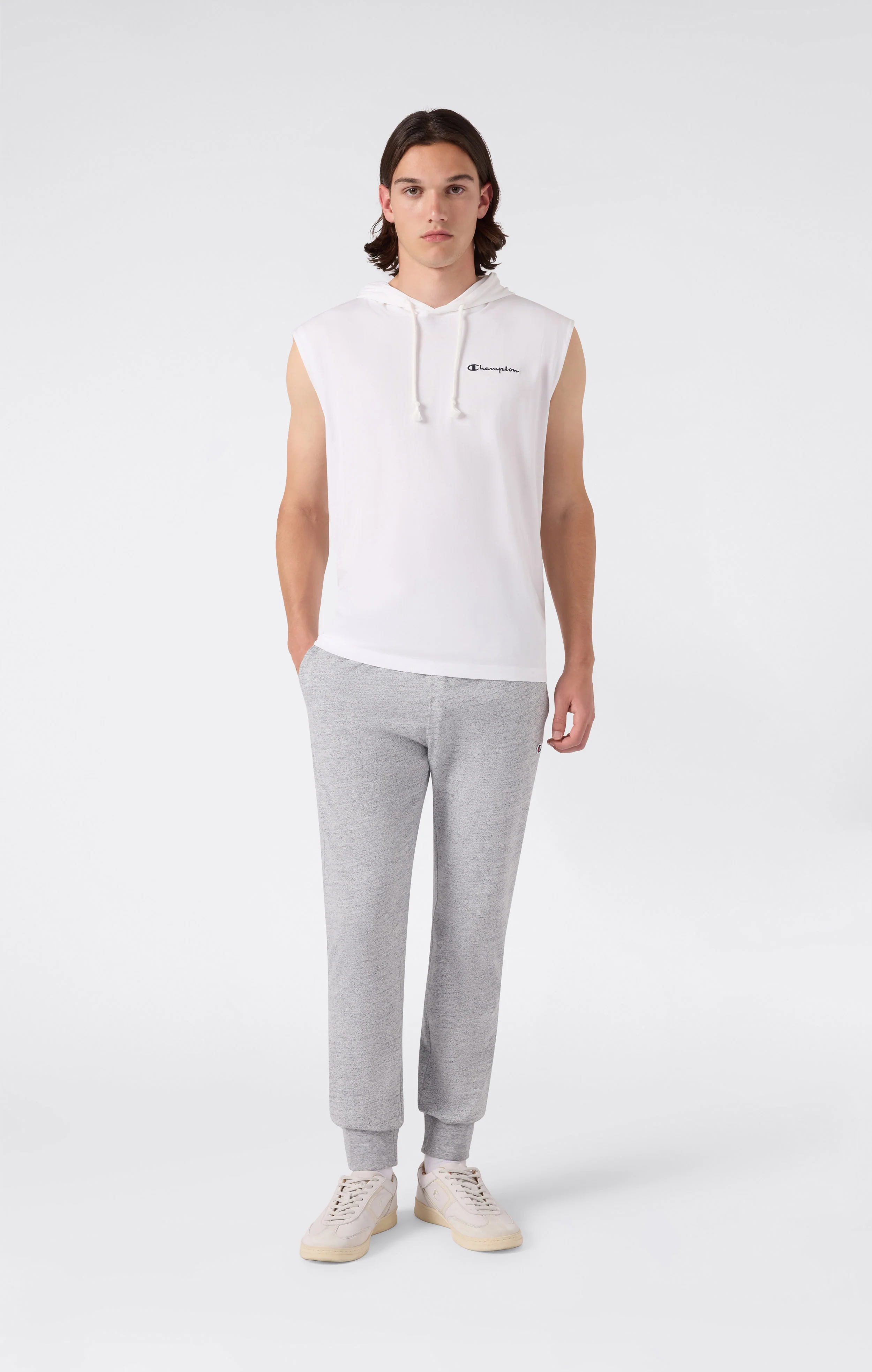 Men's Icons Slim Fit Rib Cuff Light Pants with Embroidered Logo - Image 2