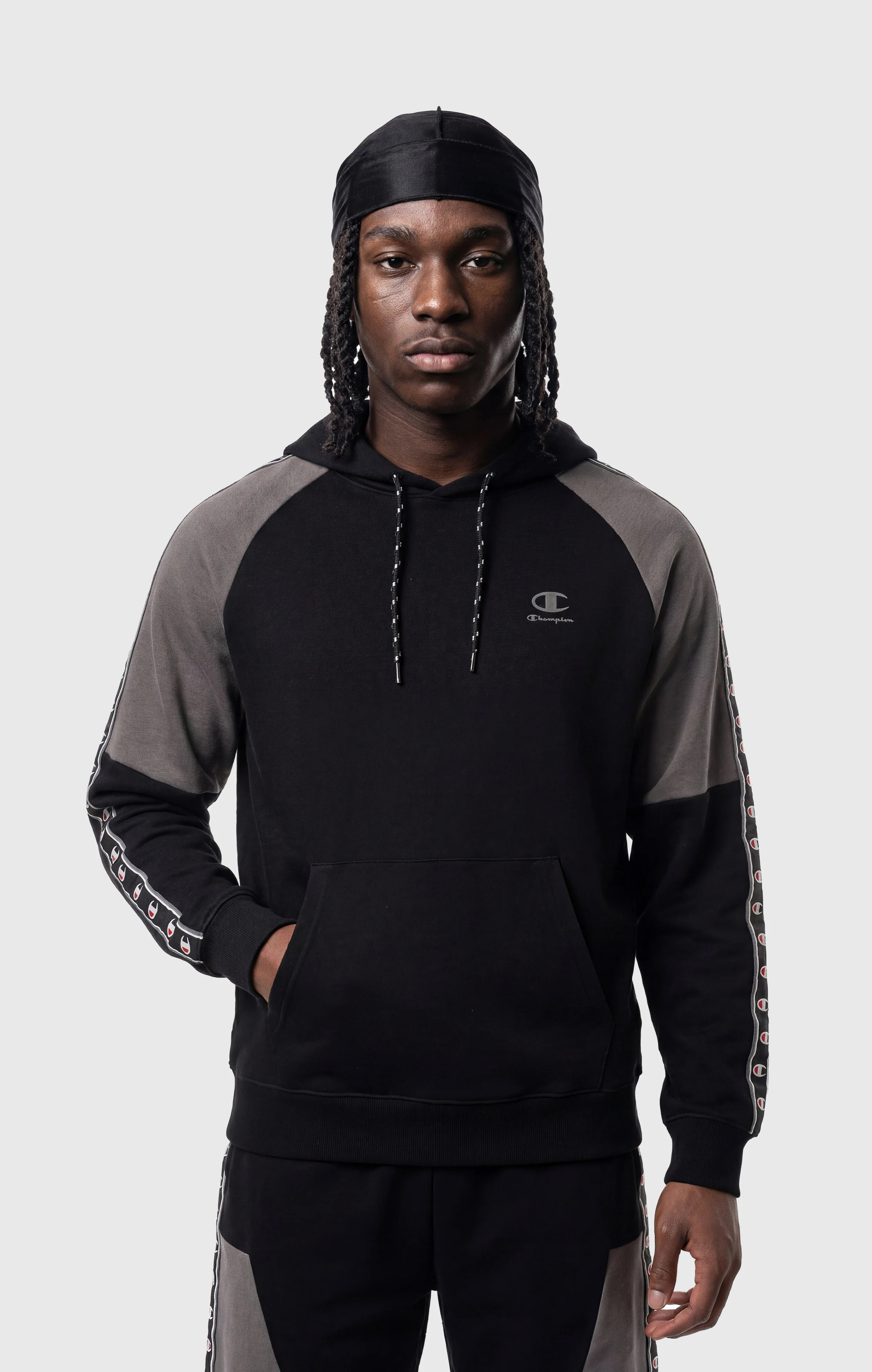 Men’s Interlock Tape Logo Hooded Sweatshirt