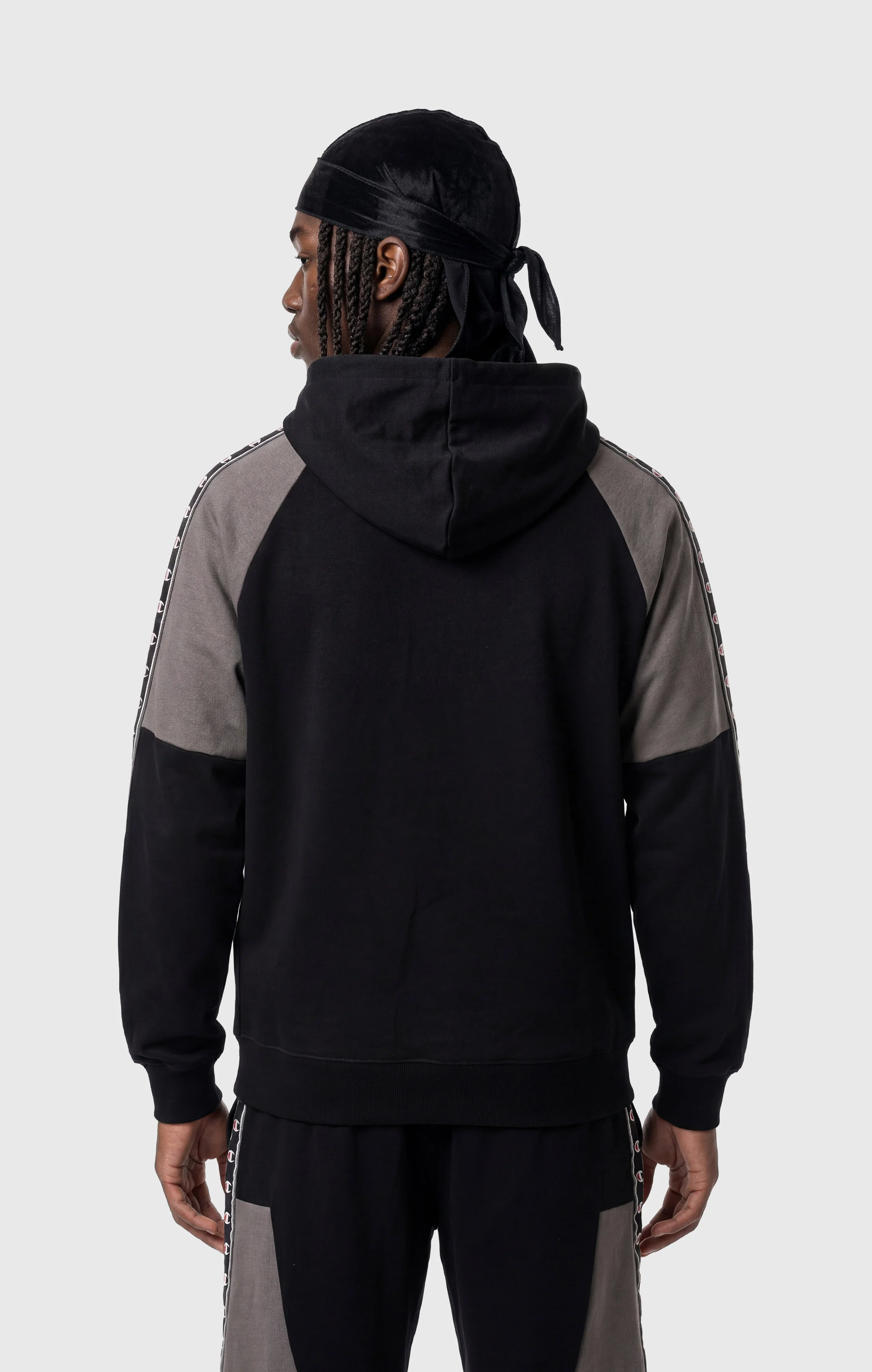 Men’s Interlock Tape Logo Hooded Sweatshirt - Image 3