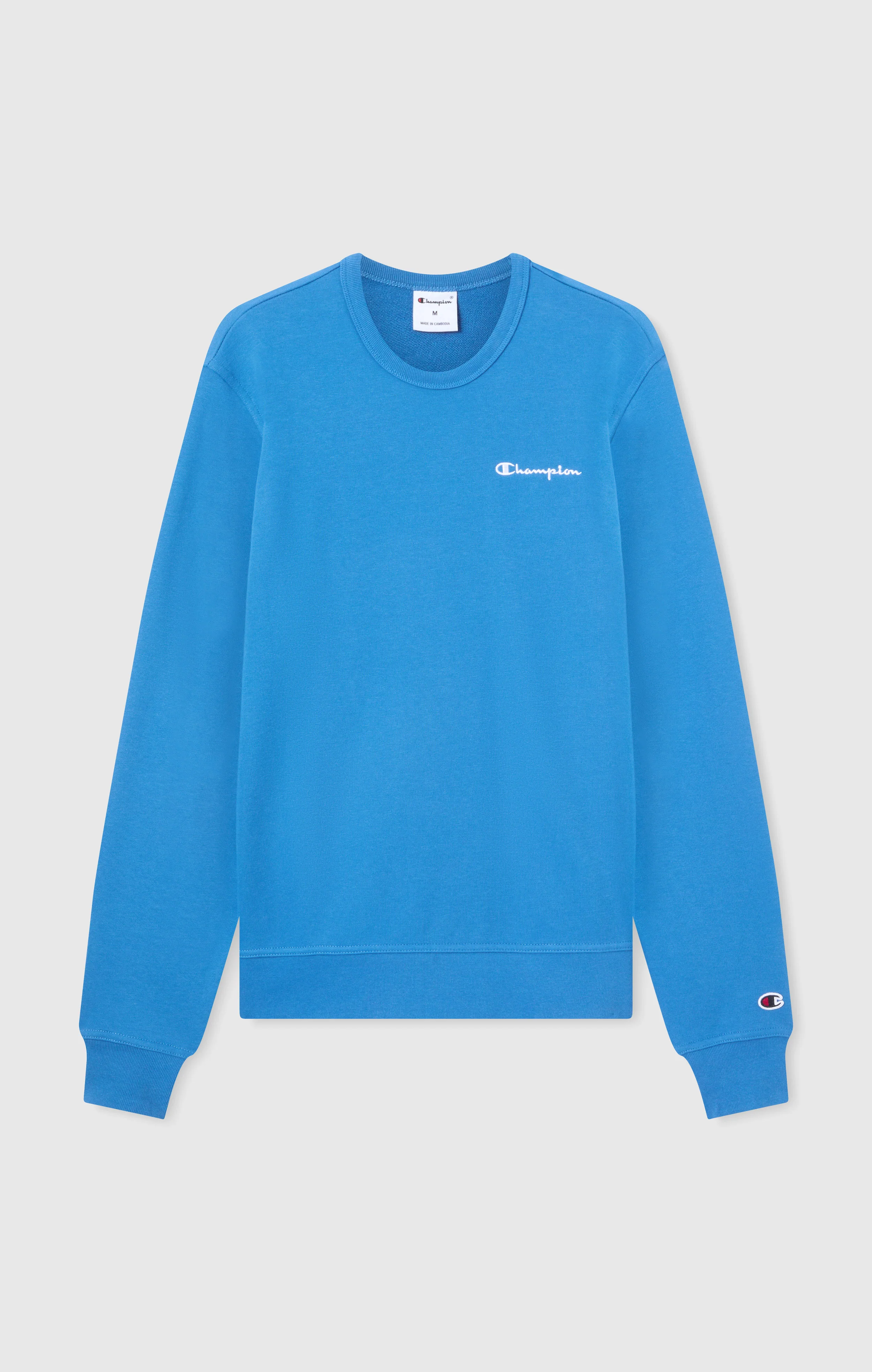 Men’s Lightweight Crewneck Sweatshirt with Embroidered Logo Icons - Image 5