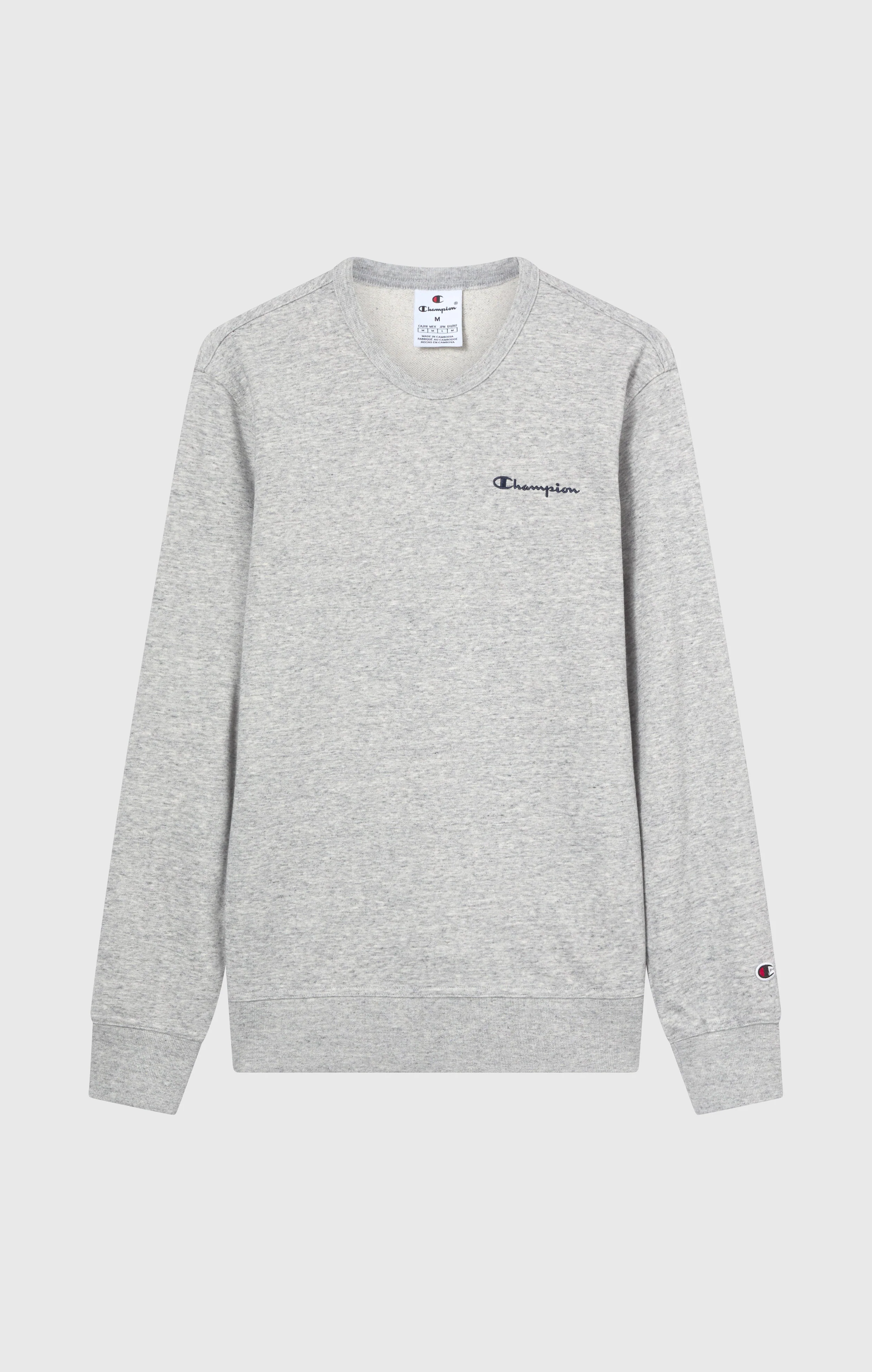 Men’s Lightweight Crewneck Sweatshirt with Embroidered Logo Icons - Image 5