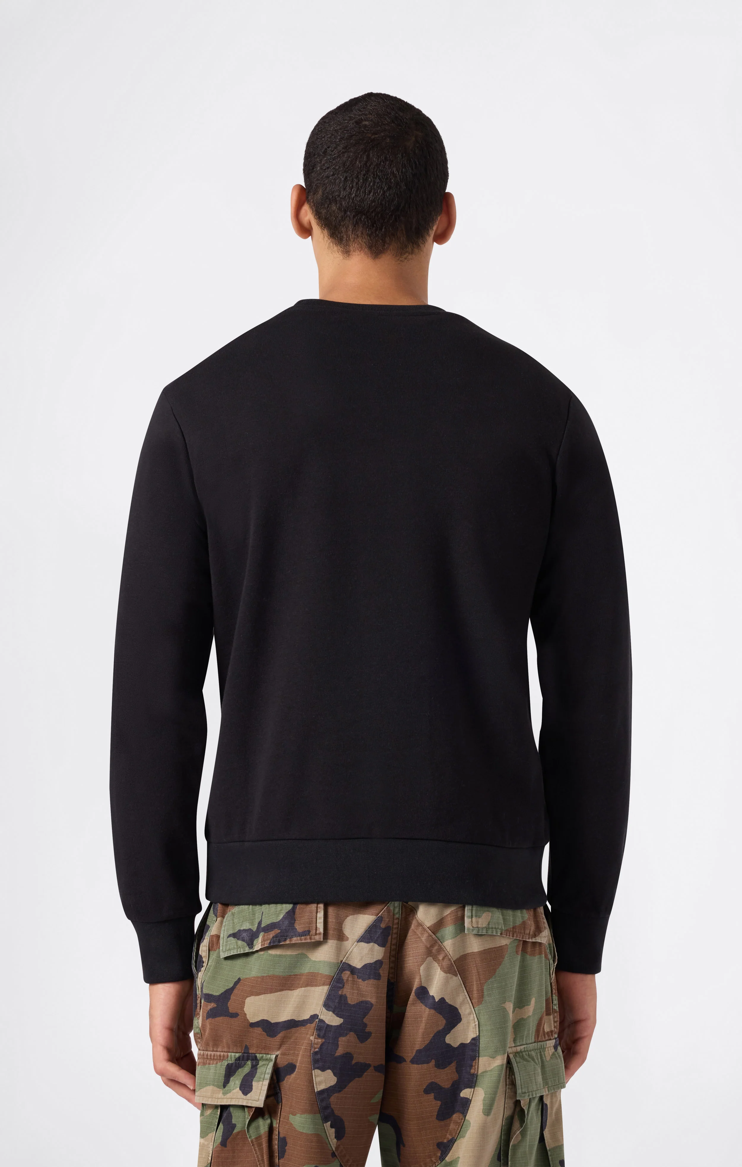 Men’s Lightweight Crewneck Sweatshirt with Maxi Printed Logo - Image 3