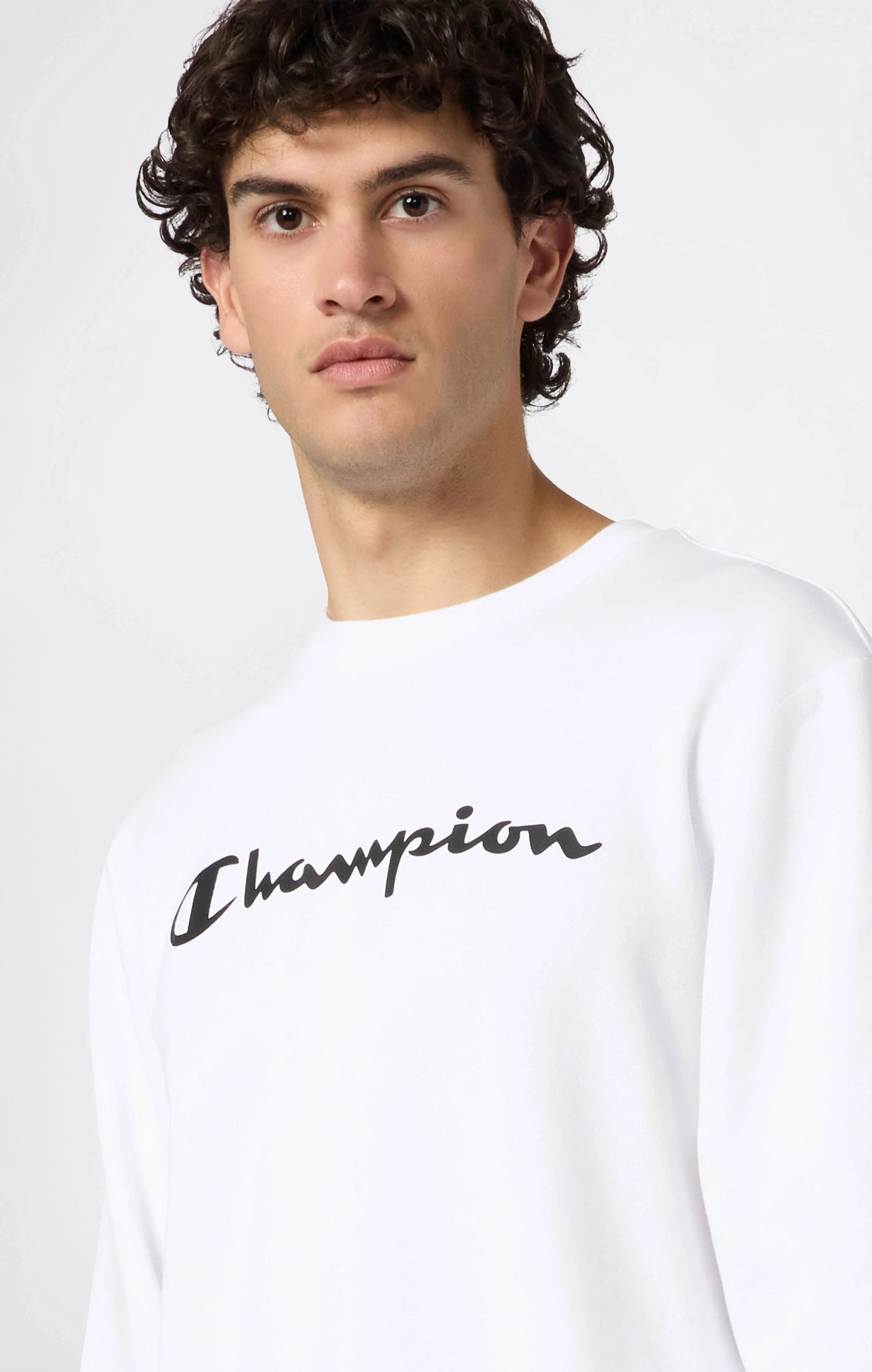 Men’s Lightweight Crewneck Sweatshirt with Maxi Printed Logo - Image 4