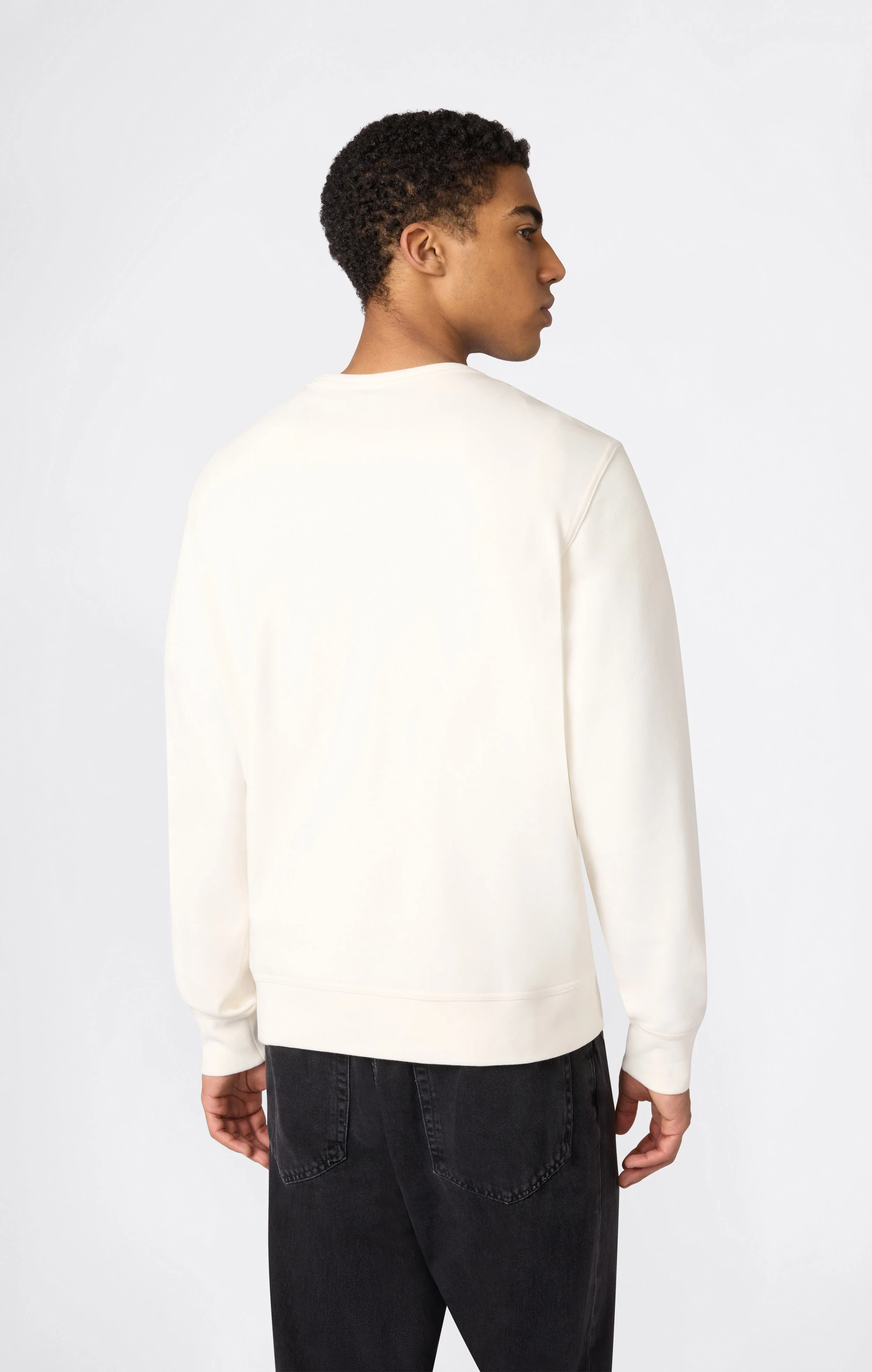 Men’s Lightweight Crewneck Sweatshirt with Tonal Logo Icons - Image 4