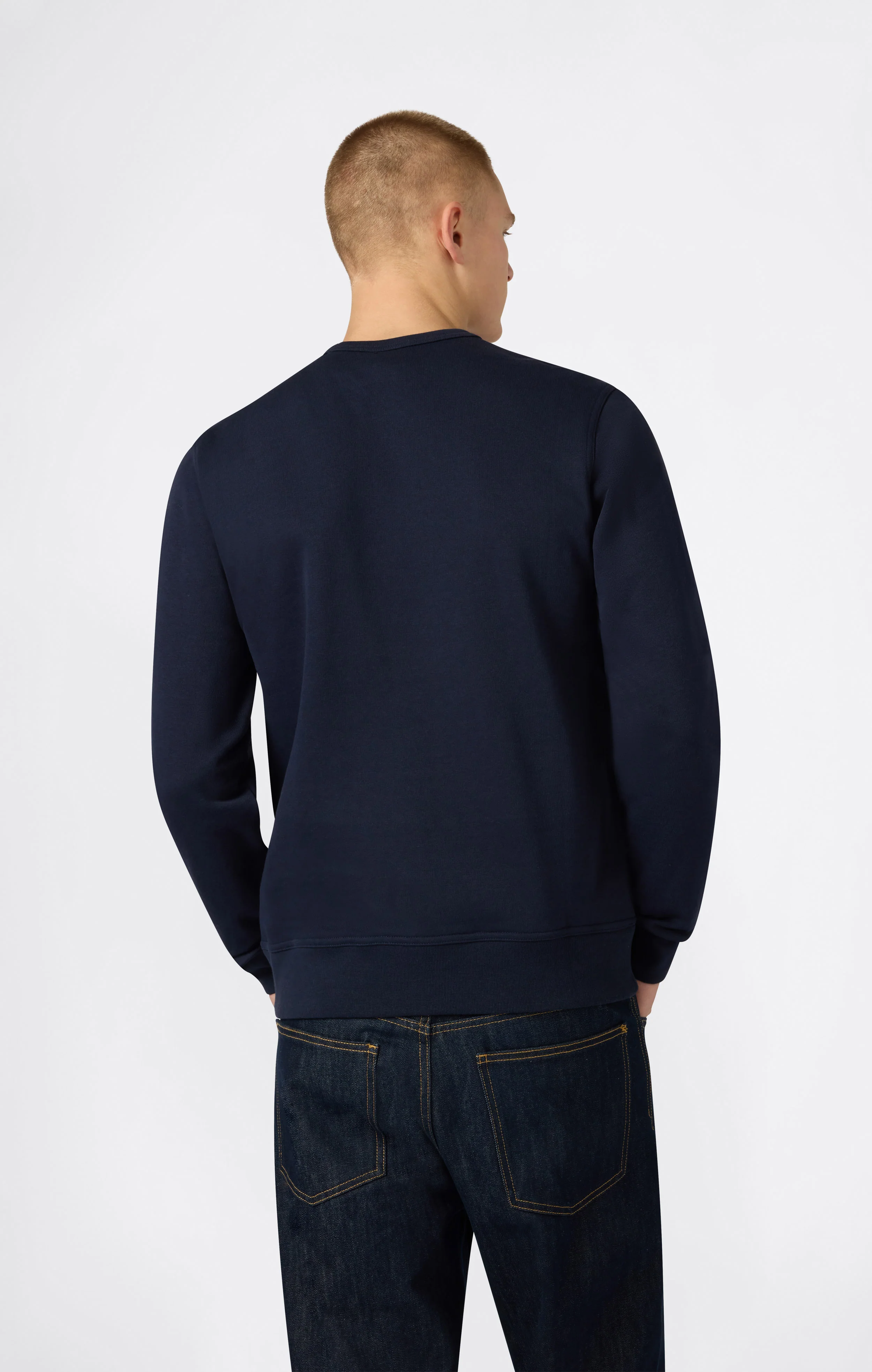 Men’s Lightweight Crewneck Sweatshirt with Tonal Logo Icons - Image 4