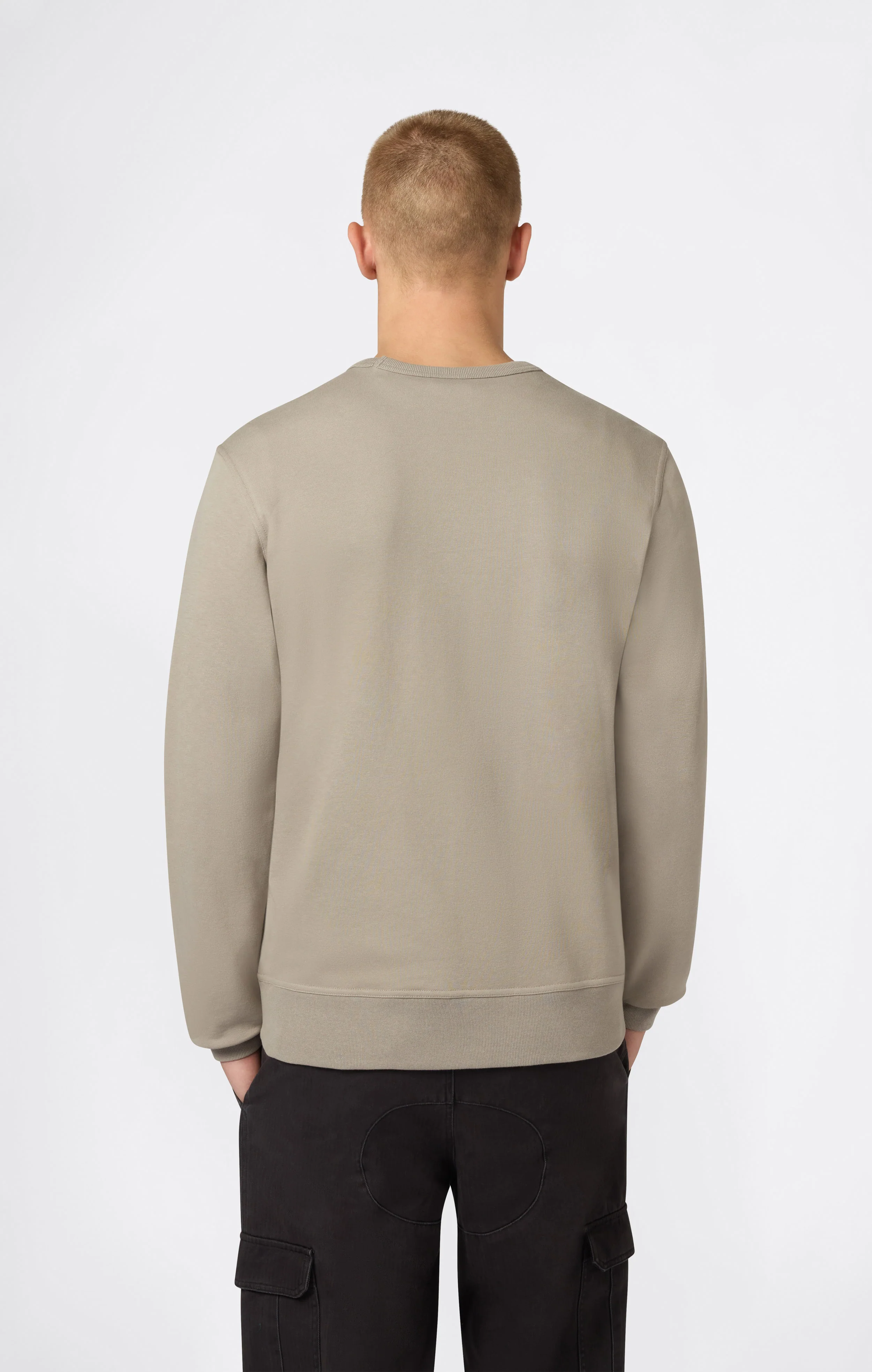 Men’s Lightweight Crewneck Sweatshirt with Tonal Logo Icons - Image 4