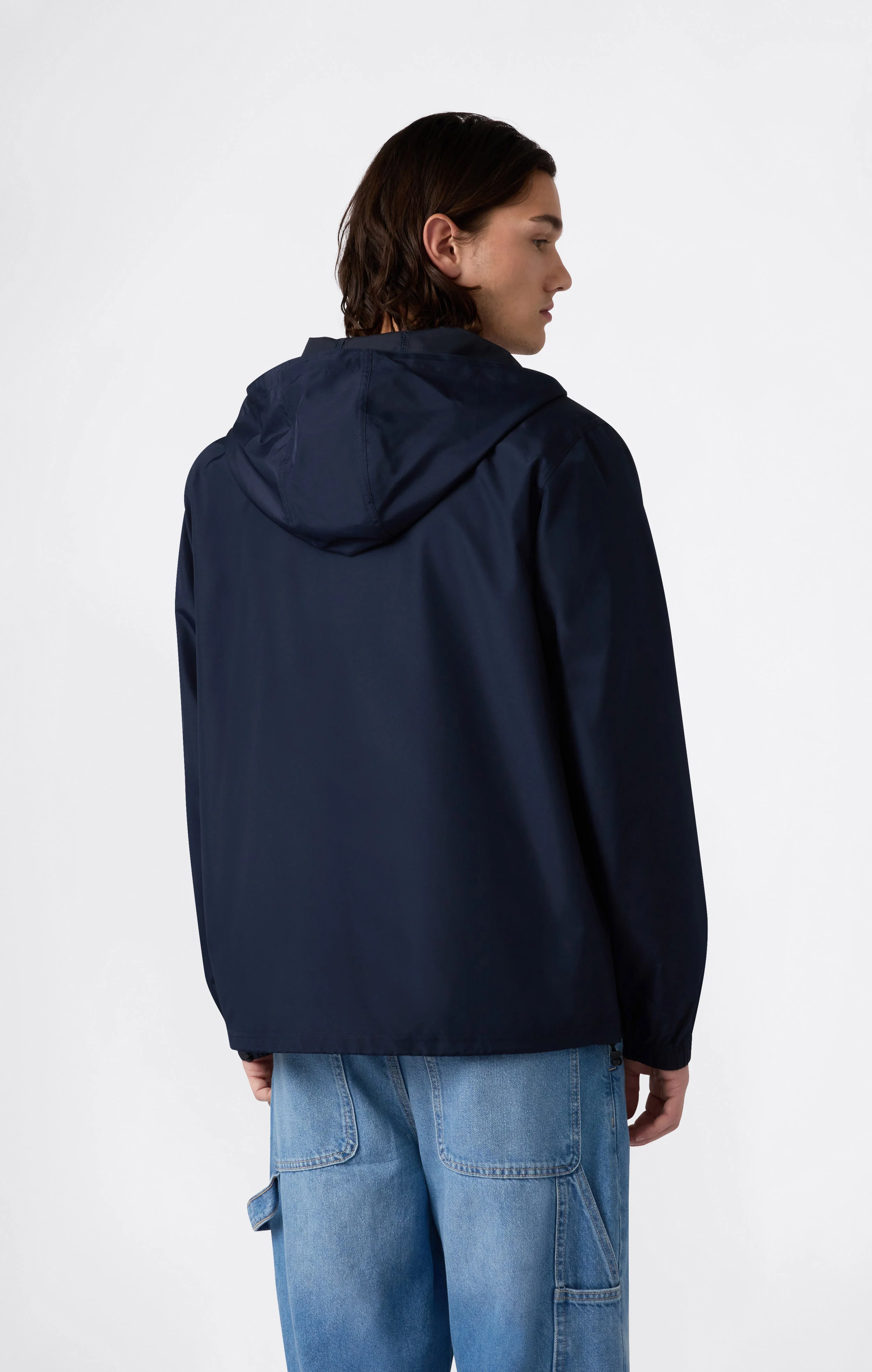 Men’s Lightweight Full Zip Hooded Windbreaker Jacket - Image 3