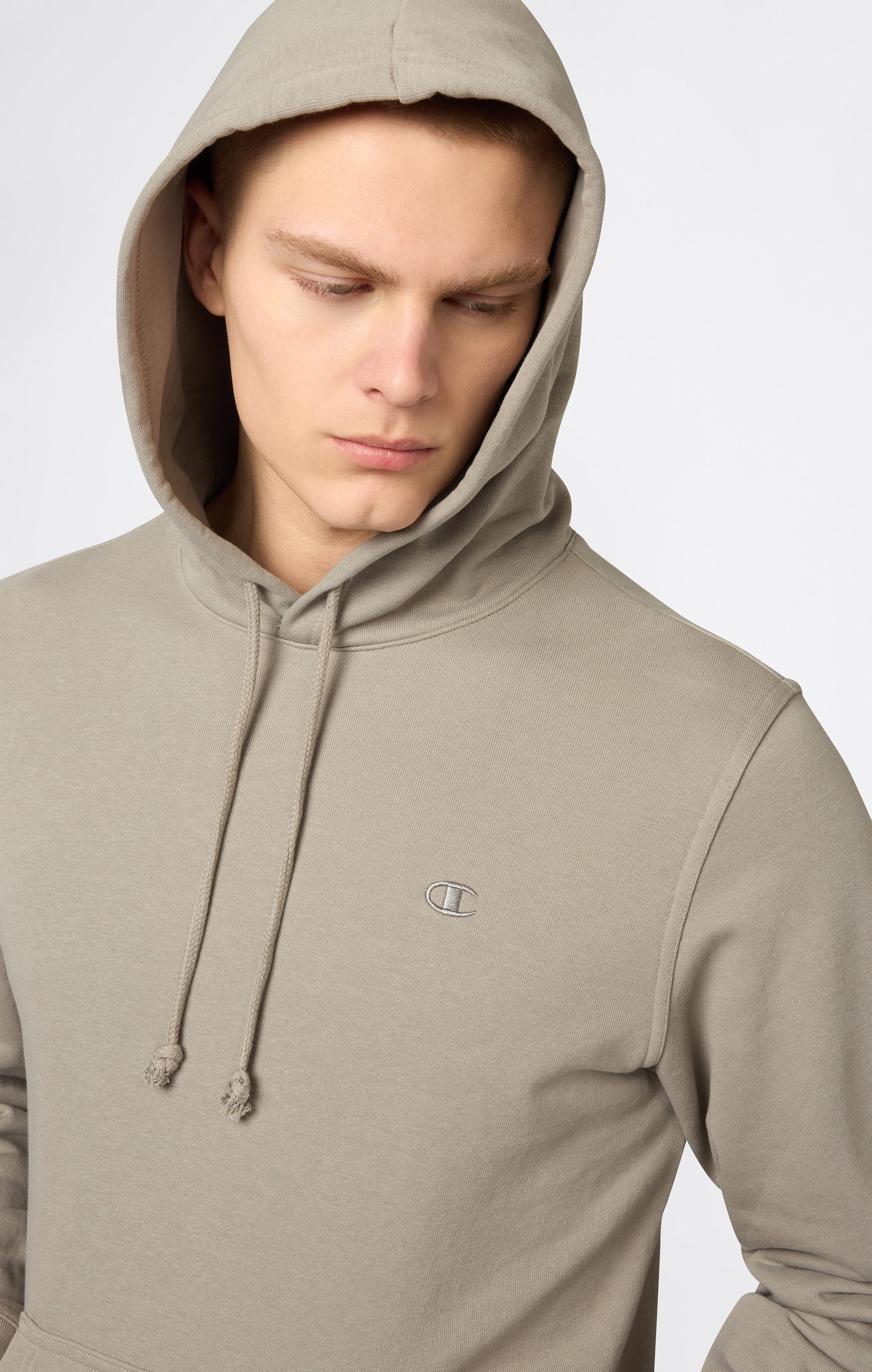 Men's Lightweight Hoodie with Embroidered C Logo Icons - Image 3