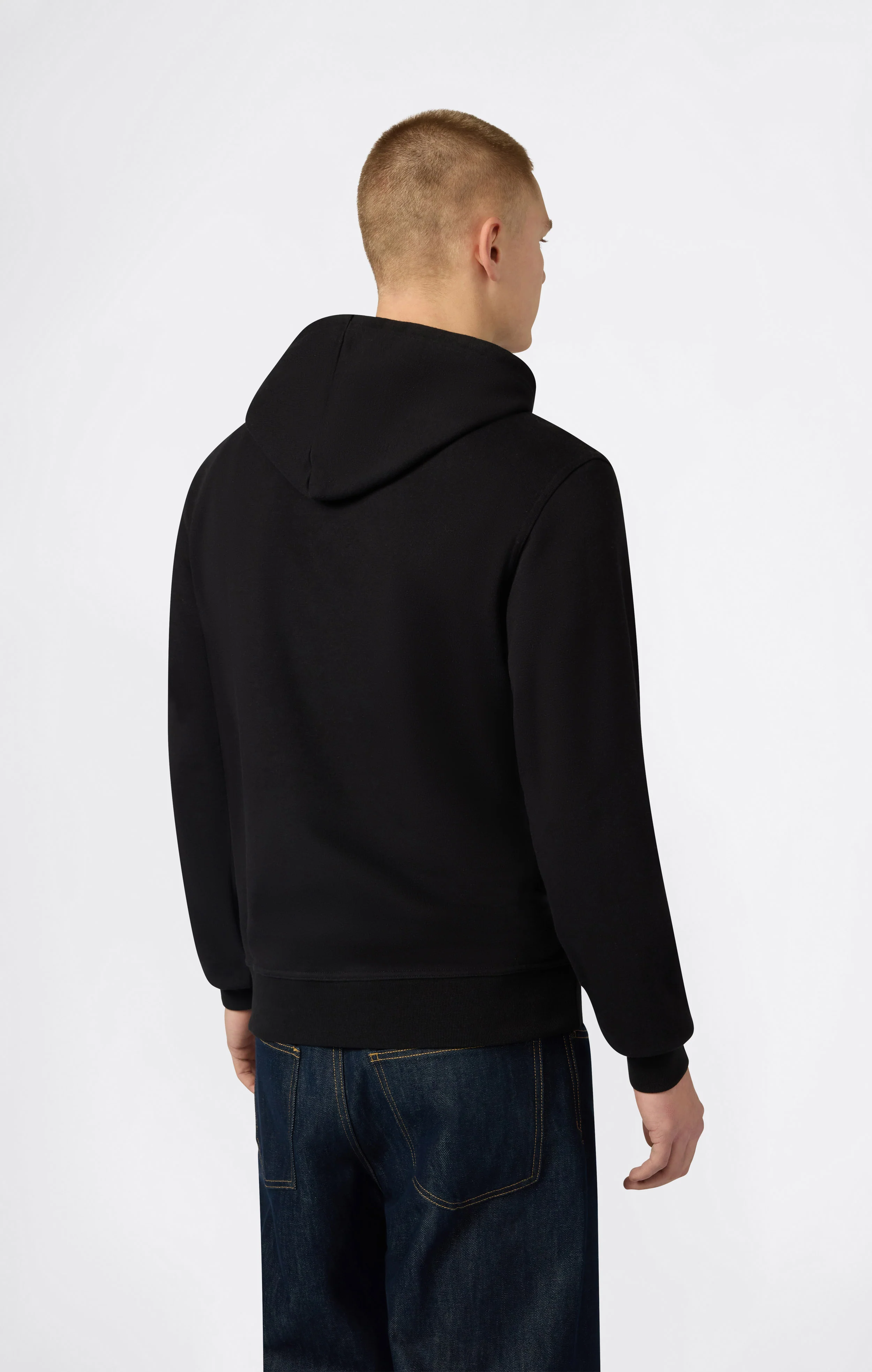 Men's Lightweight Hoodie with Embroidered Logo Icons - Image 4