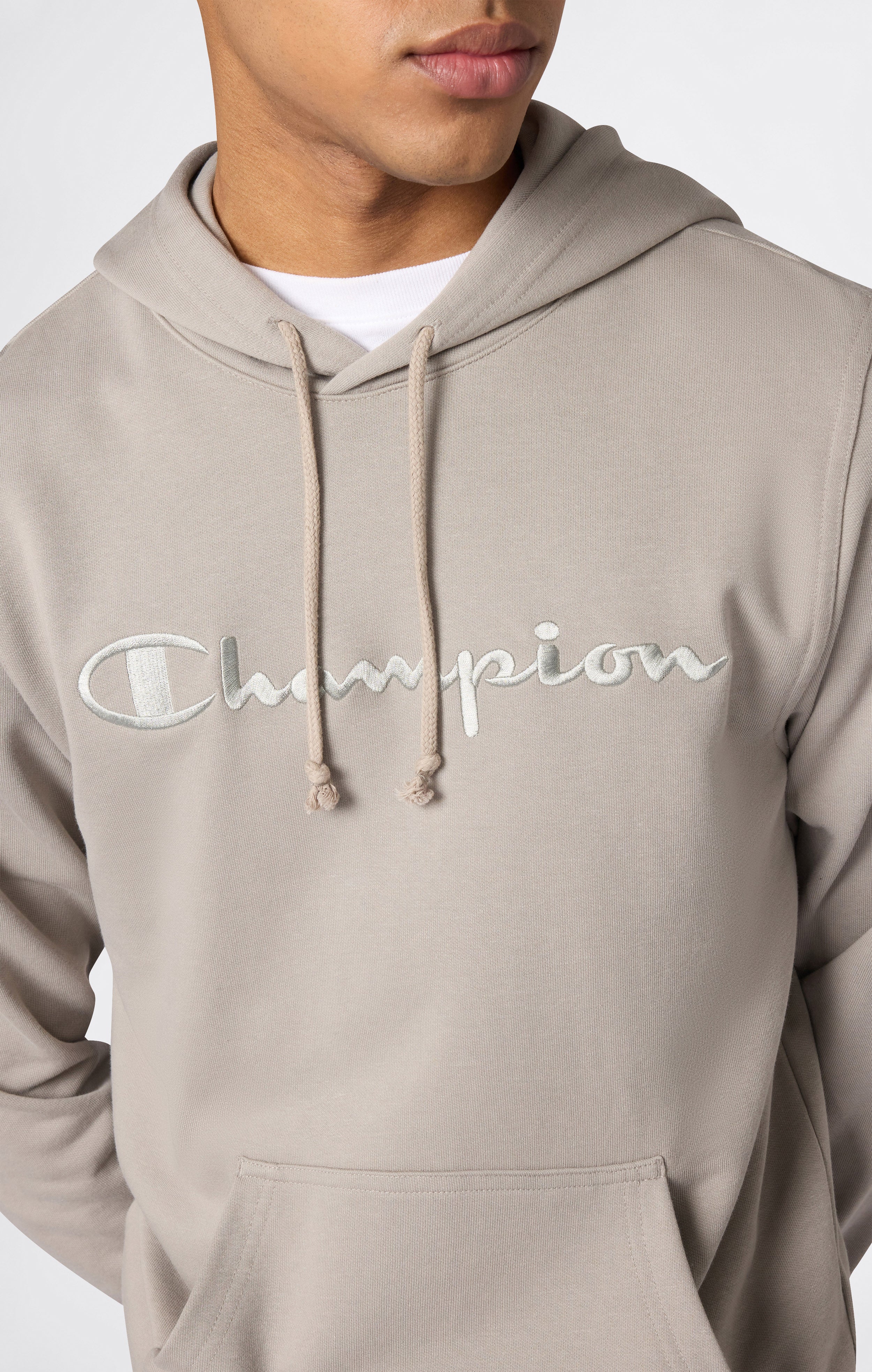 Men's Lightweight Hoodie with Embroidered Logo Icons - Image 3