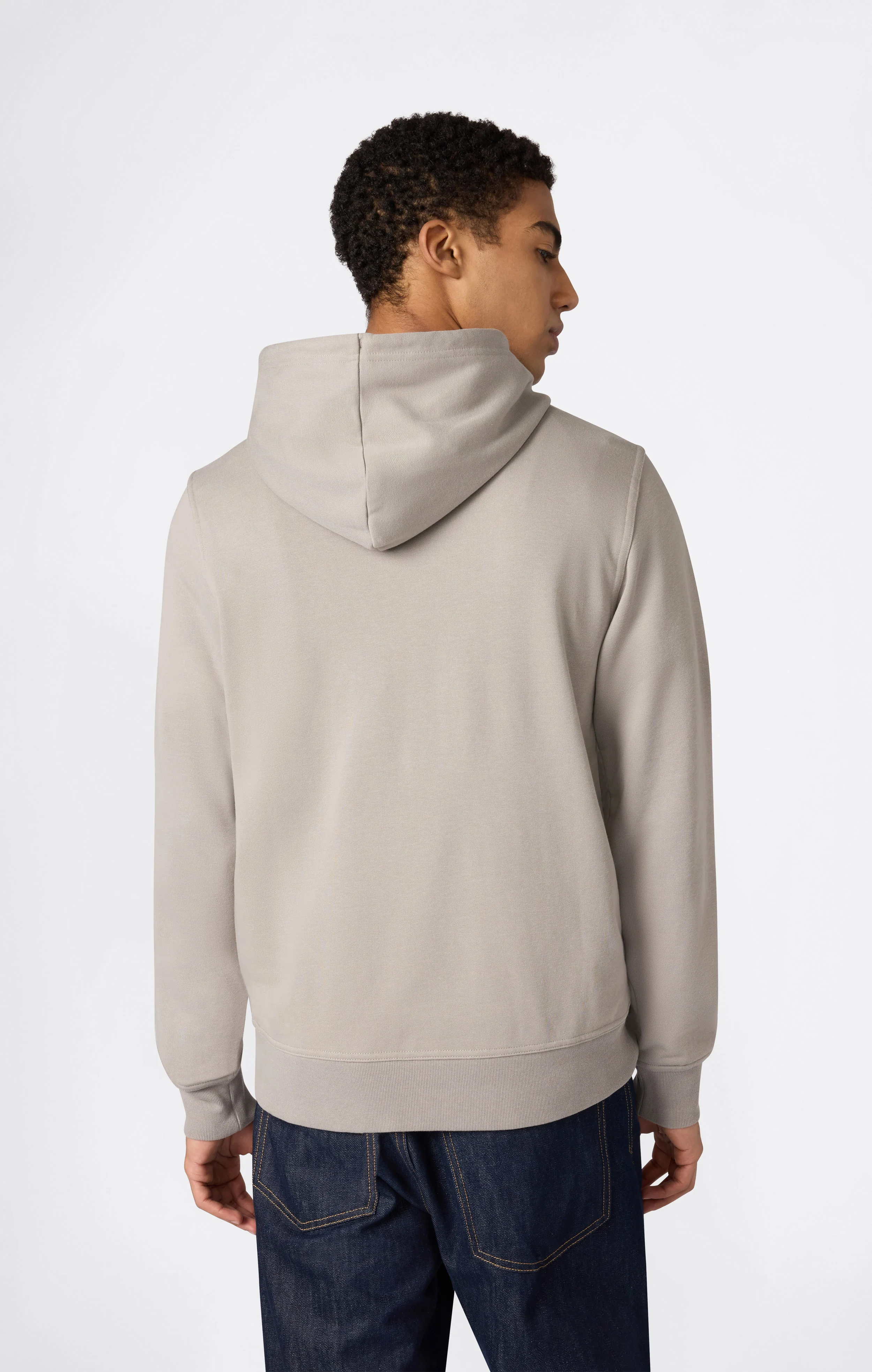 Men's Lightweight Hoodie with Embroidered Logo Icons - Image 4