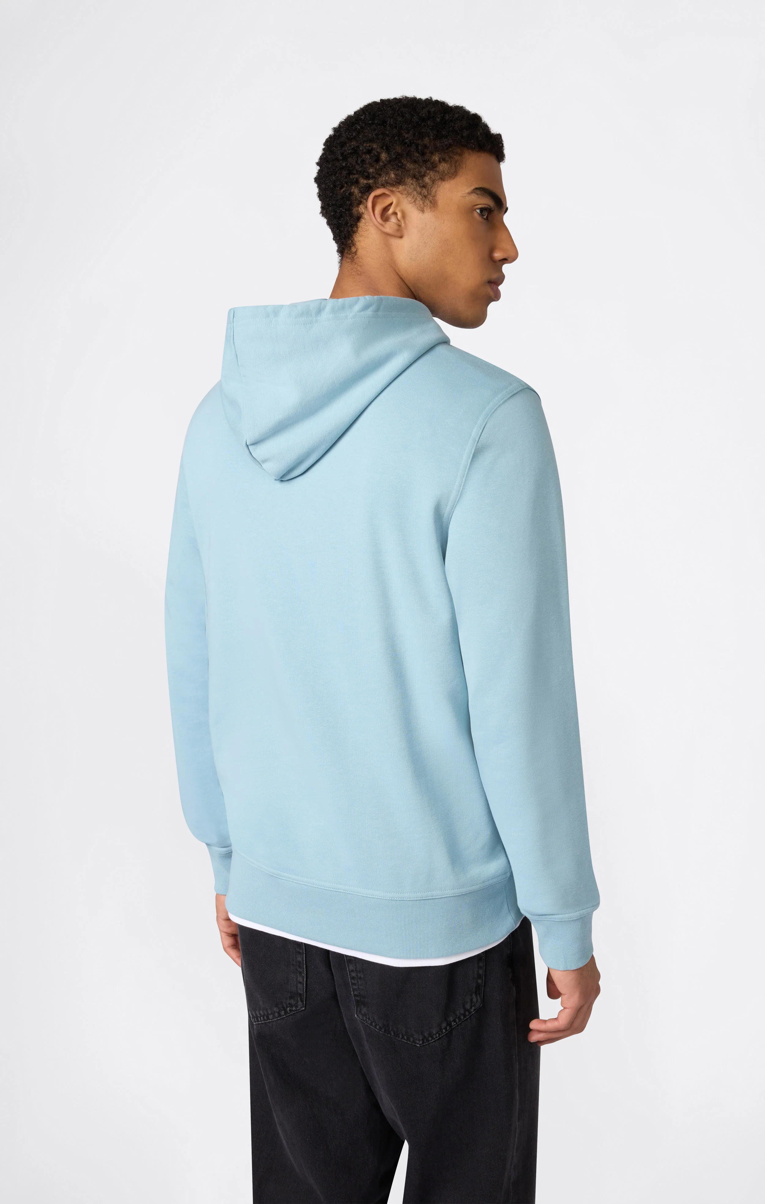 Men's Lightweight Hoodie with Embroidered Logo Icons - Image 4