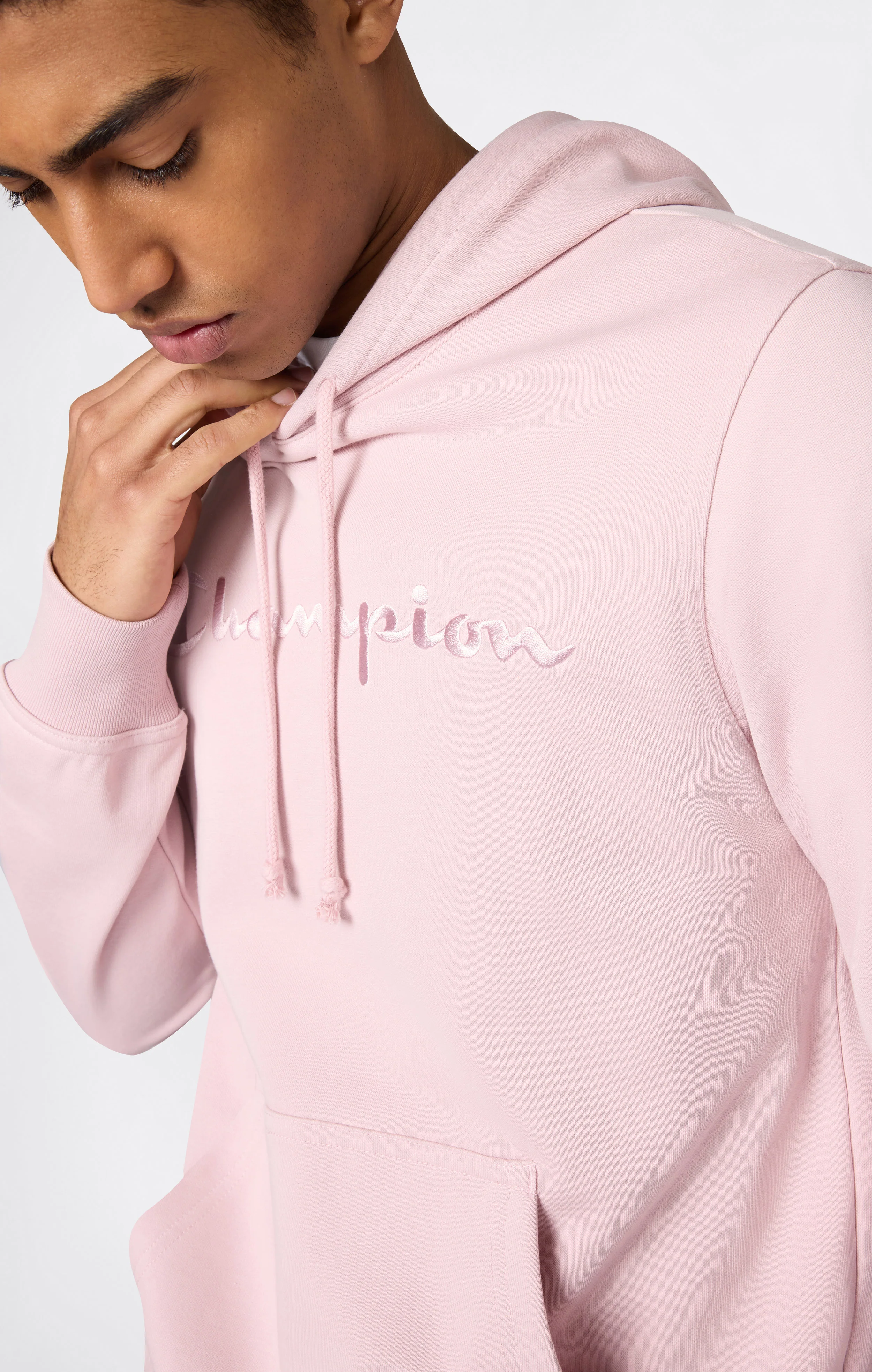 Men's Lightweight Hoodie with Embroidered Logo Icons - Image 3