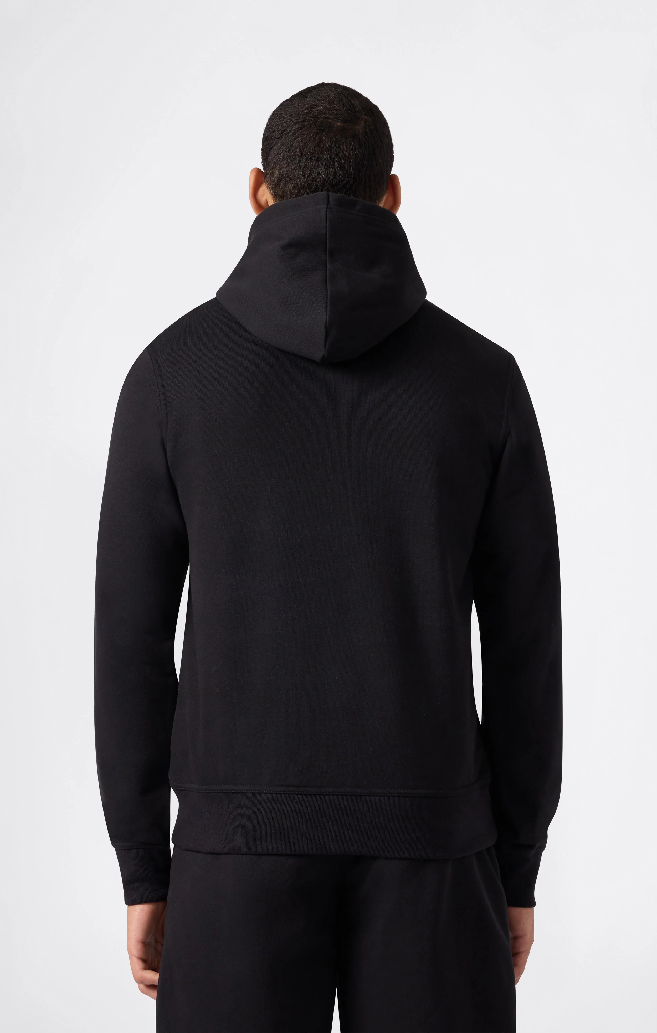Men’s Lightweight Hoodie with Small Embroidered Logo Icons - Image 4