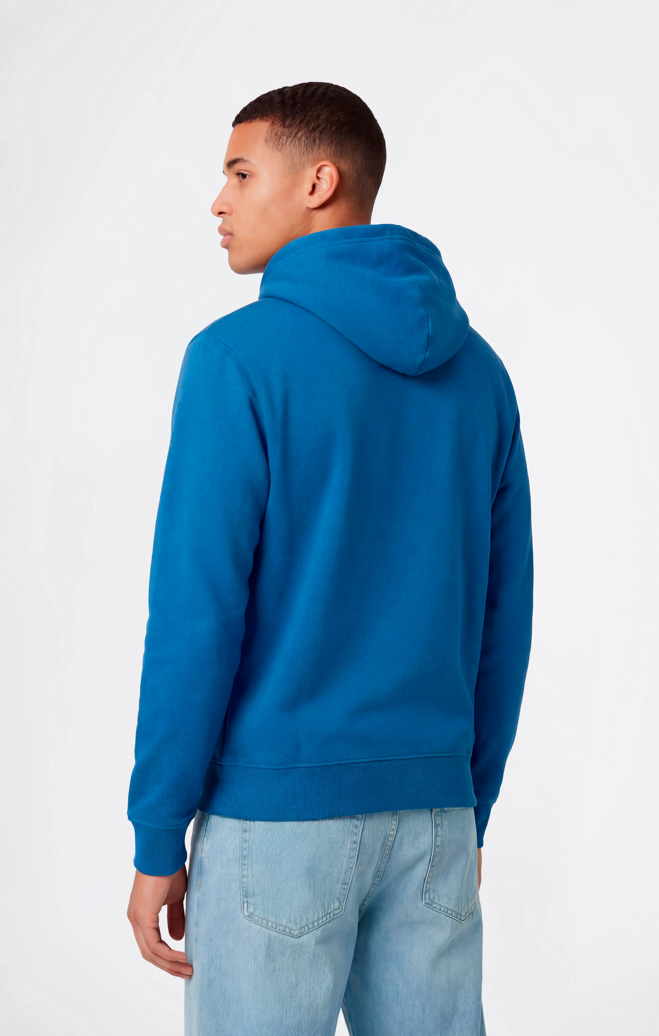 Men’s Lightweight Hoodie with Small Embroidered Logo Icons - Image 3