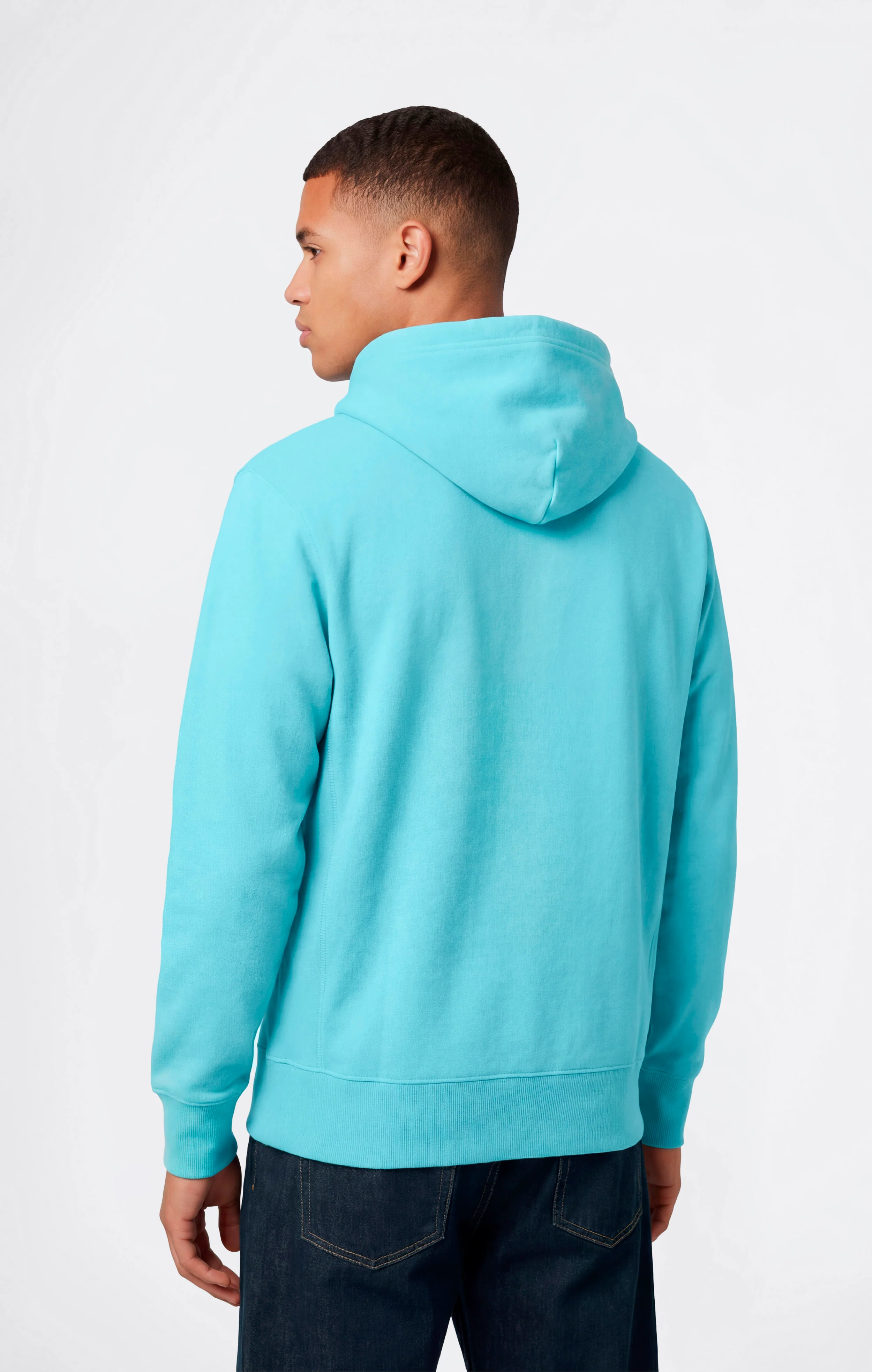 Men’s Lightweight Hoodie with Small Embroidered Logo Icons - Image 3