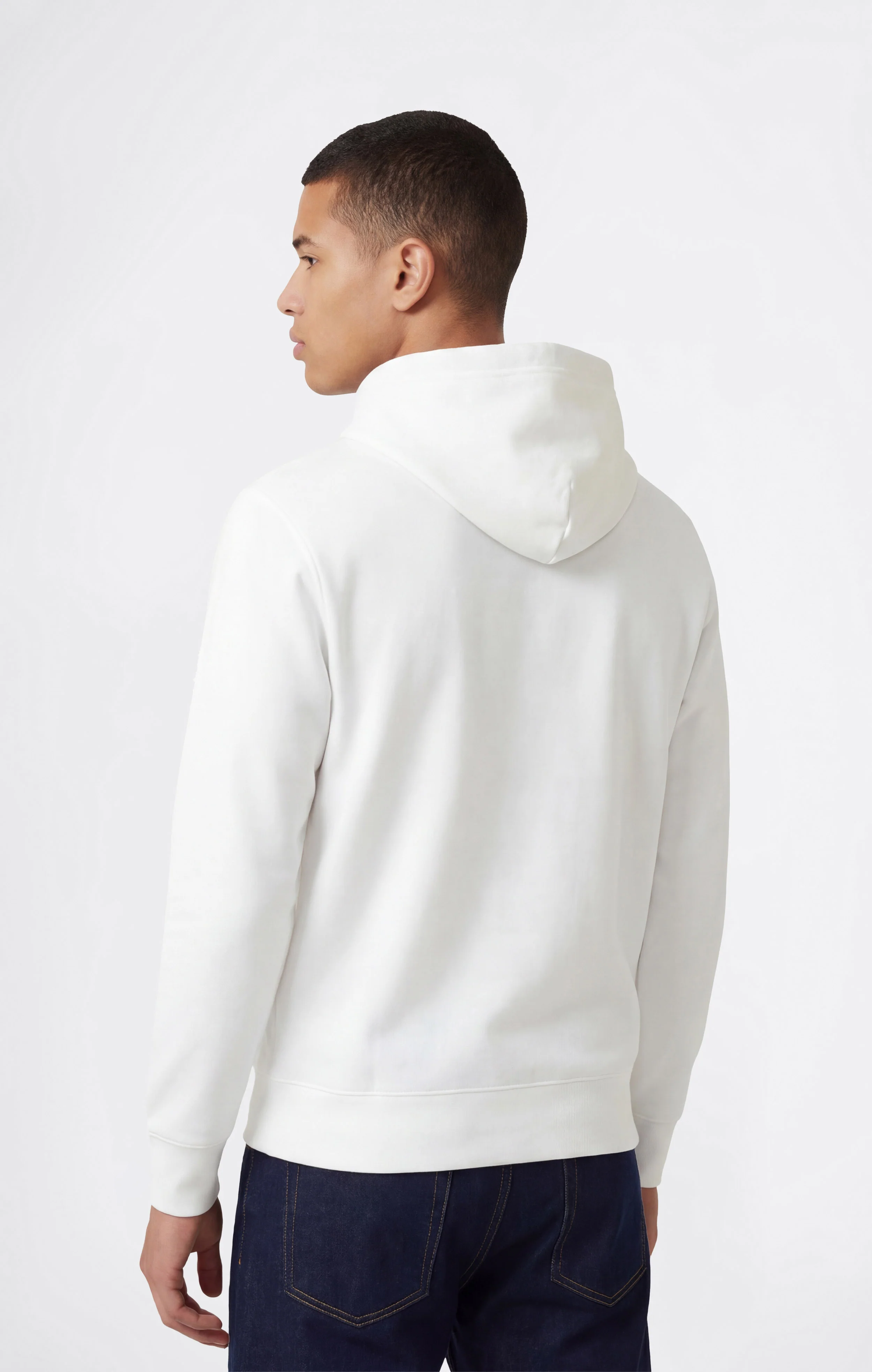 Men’s Lightweight Hoodie with Small Embroidered Logo Icons - Image 3