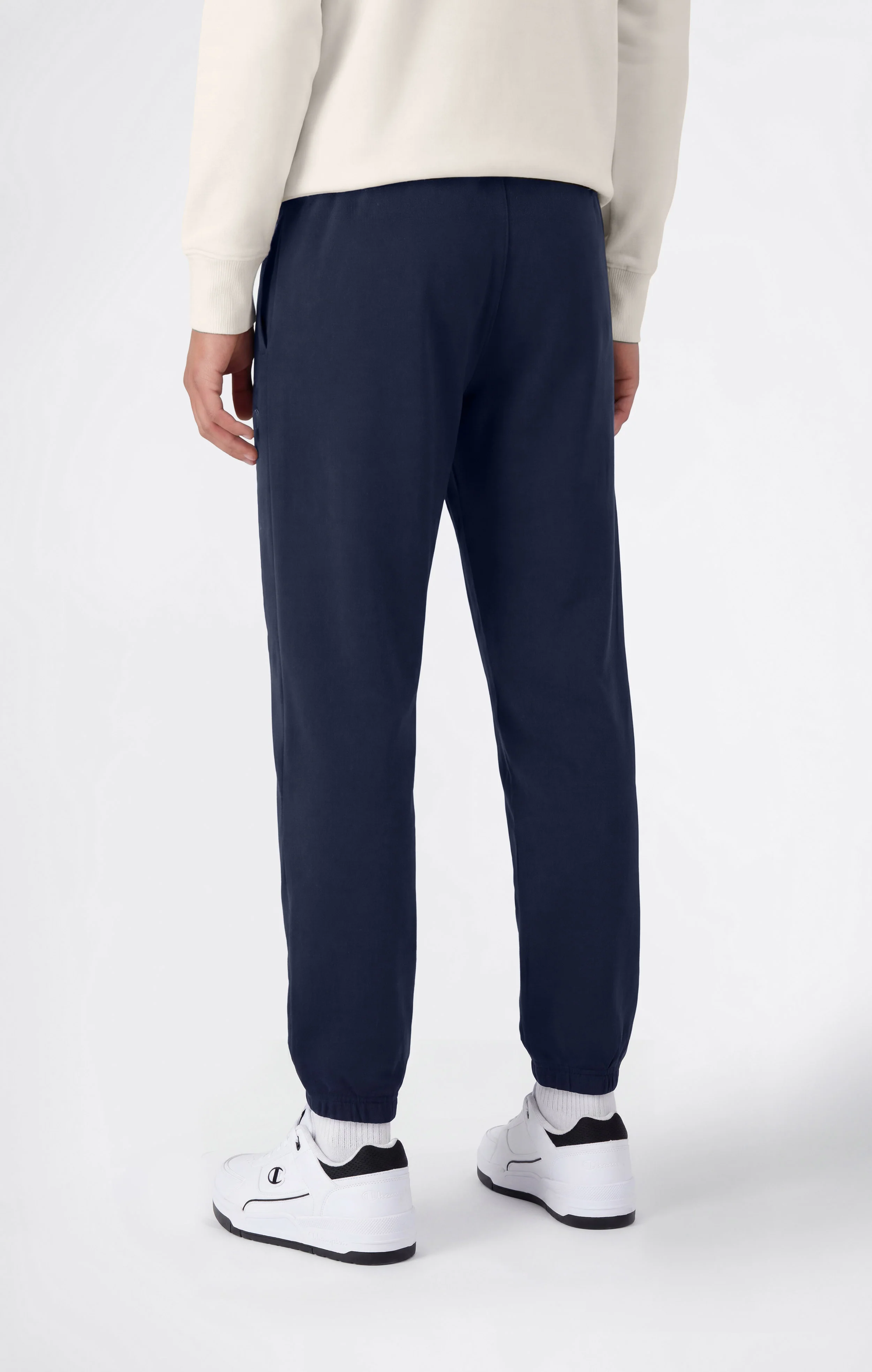 Men’s Lightweight Pants with Elastic Cuffs and Tonal Maxi Embroidered Logo Icons - Image 3