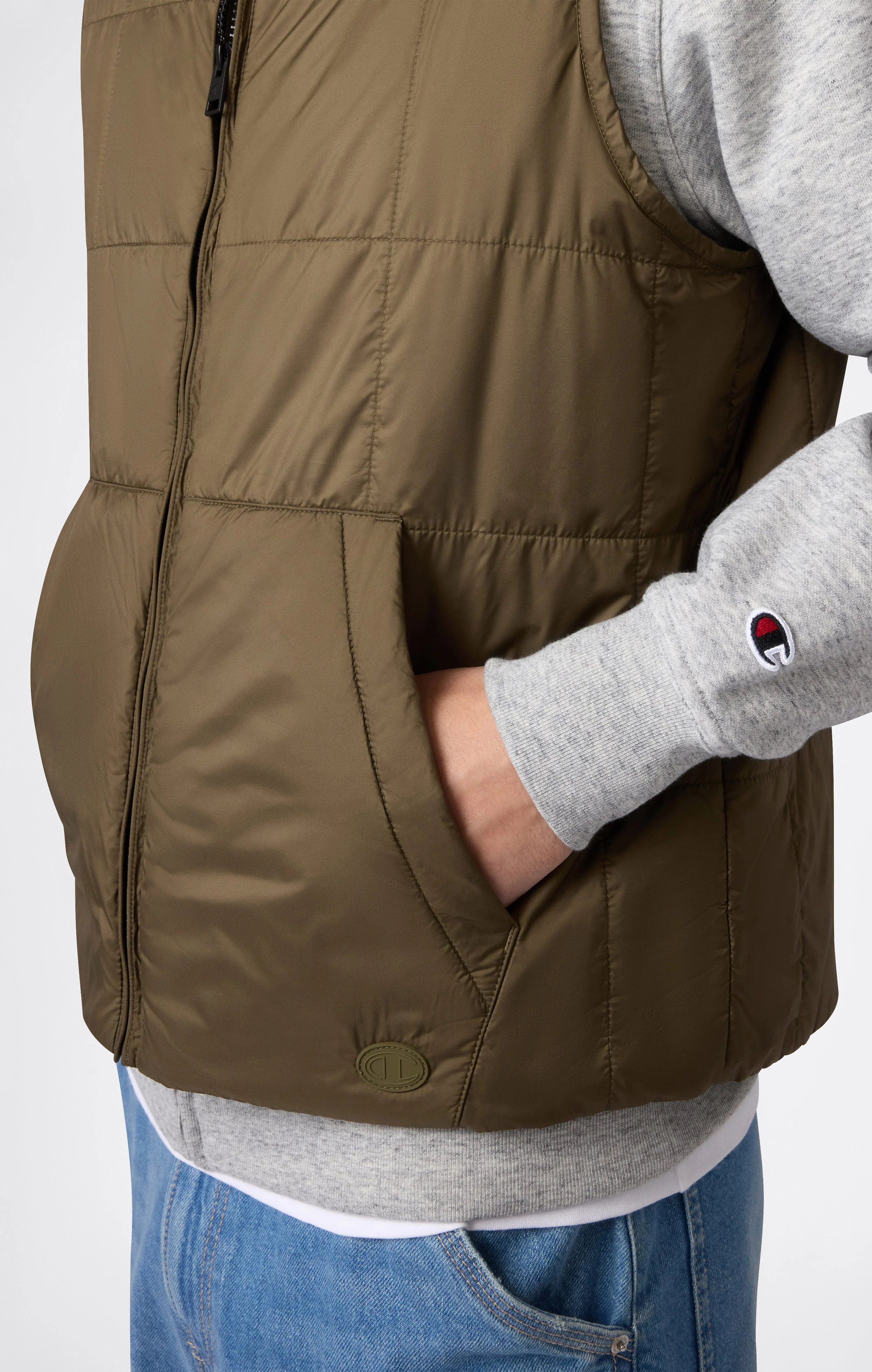 Men’s Padded Full Zip Vest - Image 2