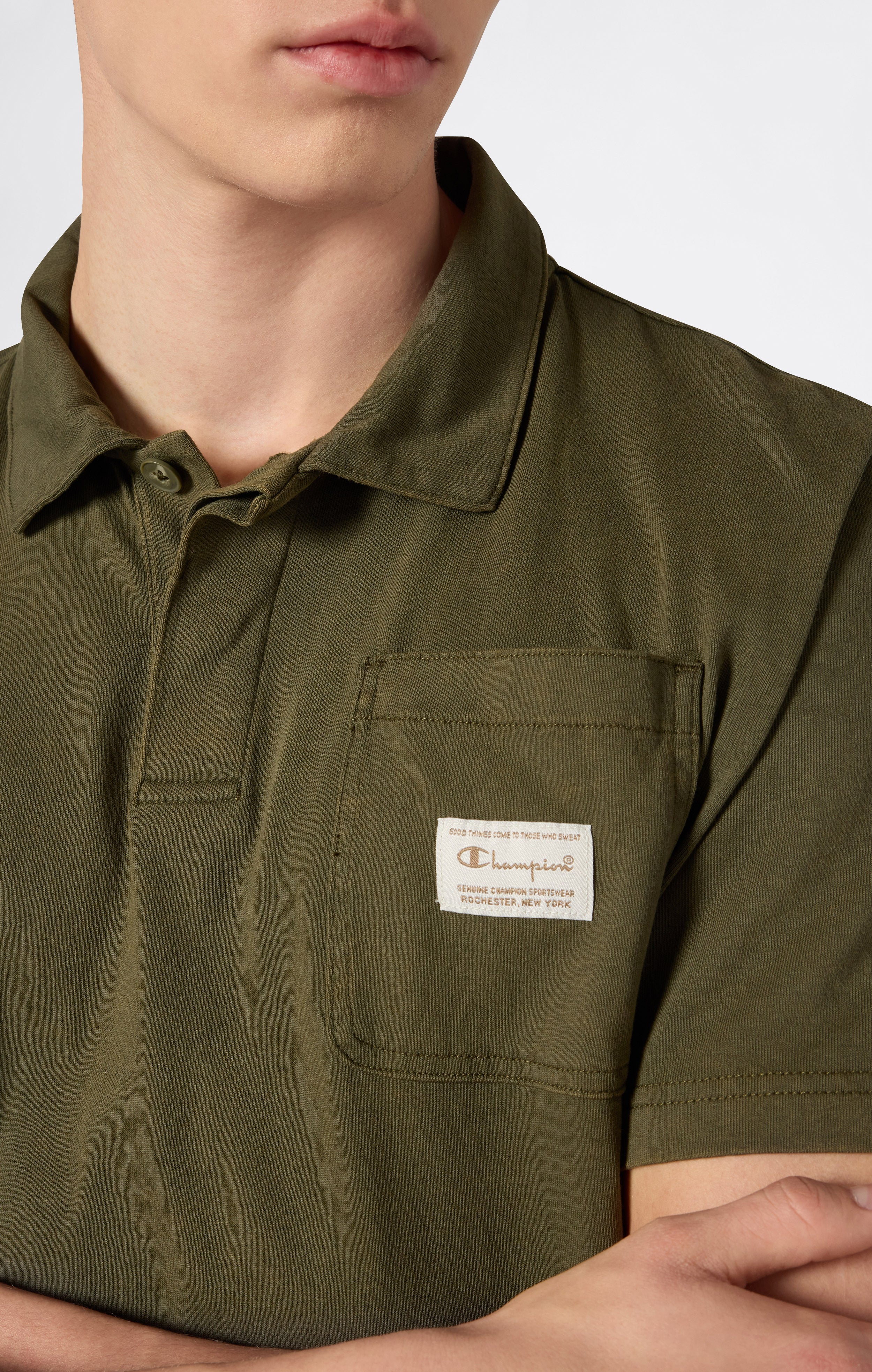 Men’s Polo with Chest Pocket - Image 3
