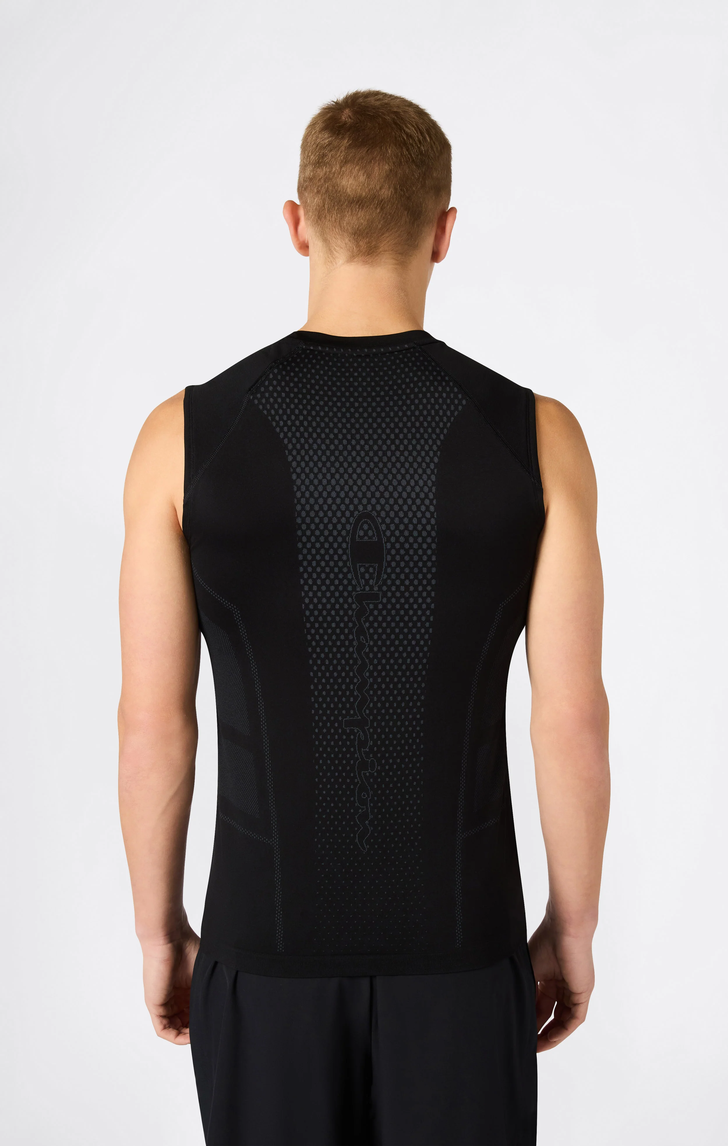 Men’s Seamless Quick Dry Athletic Fit Tank Top - Image 3