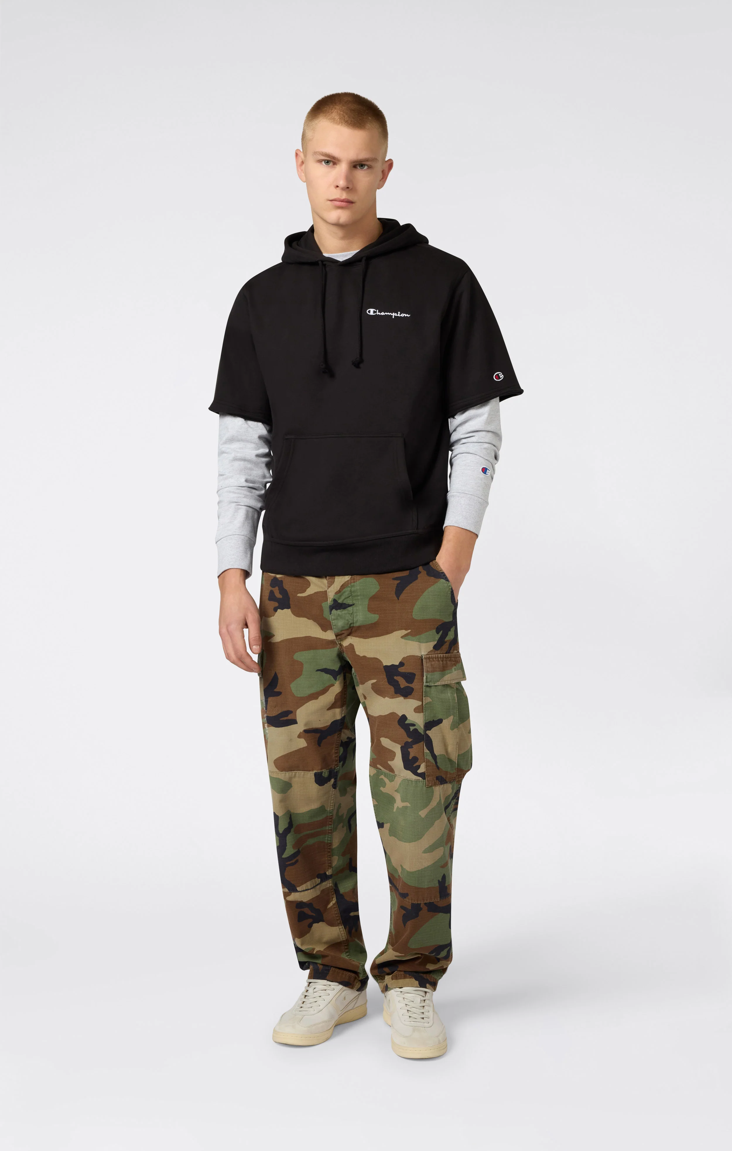 Men’s Short Sleeve Hooded Sweatshirt Icons - Image 2