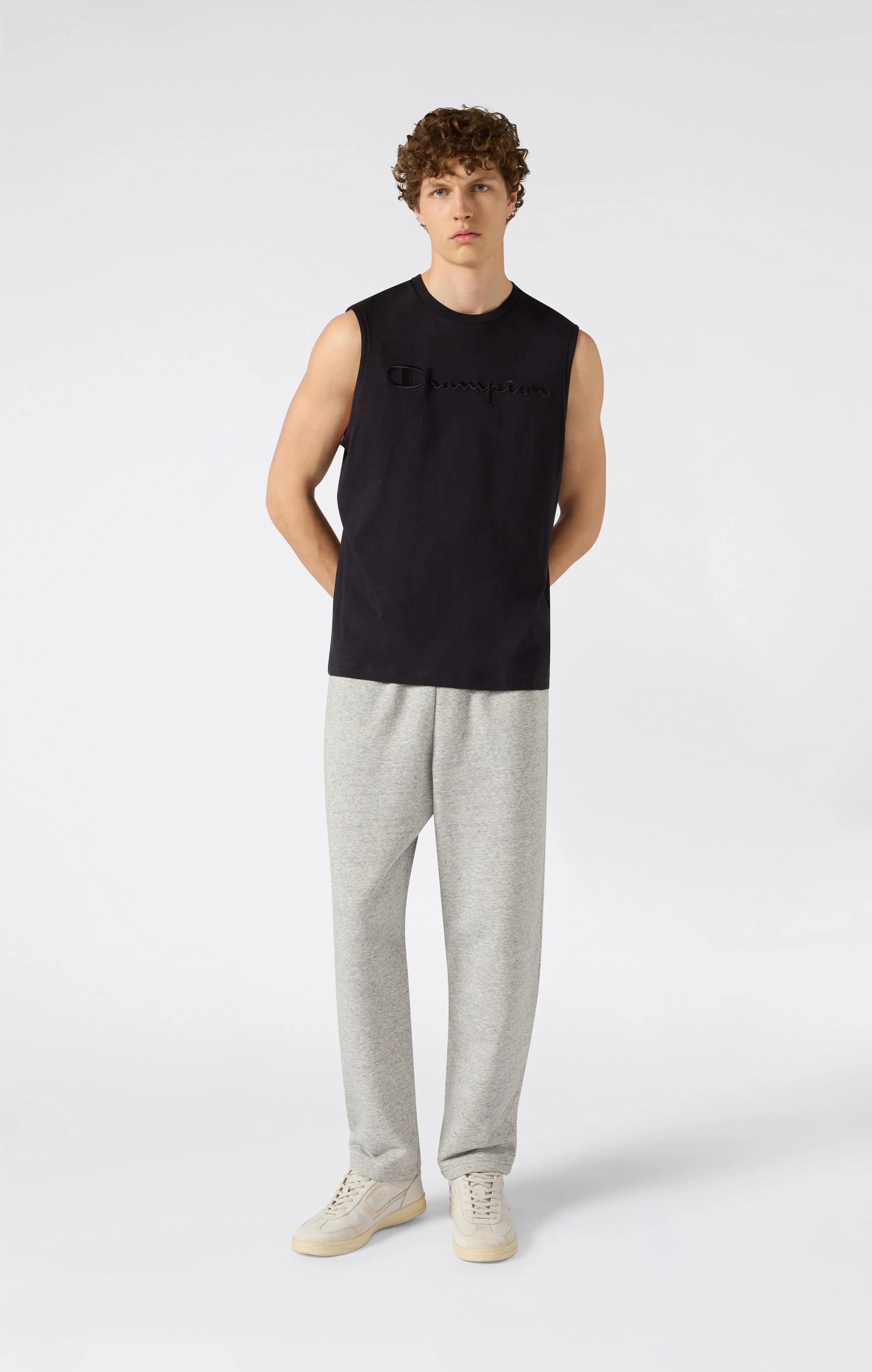 Men’s Tank Top with Maxi Embroidery Logo Icons - Image 2