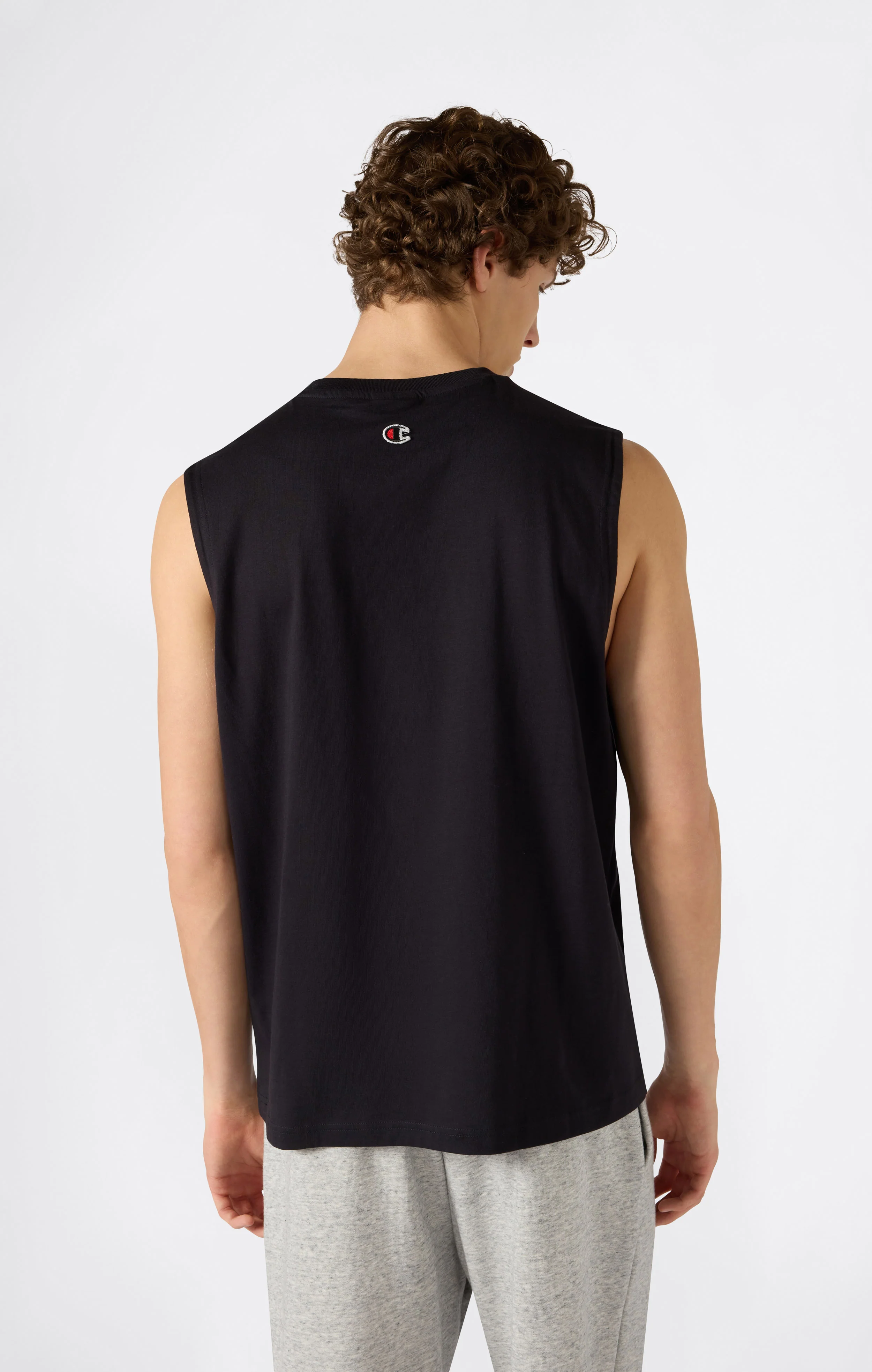 Men’s Tank Top with Maxi Embroidery Logo Icons - Image 4