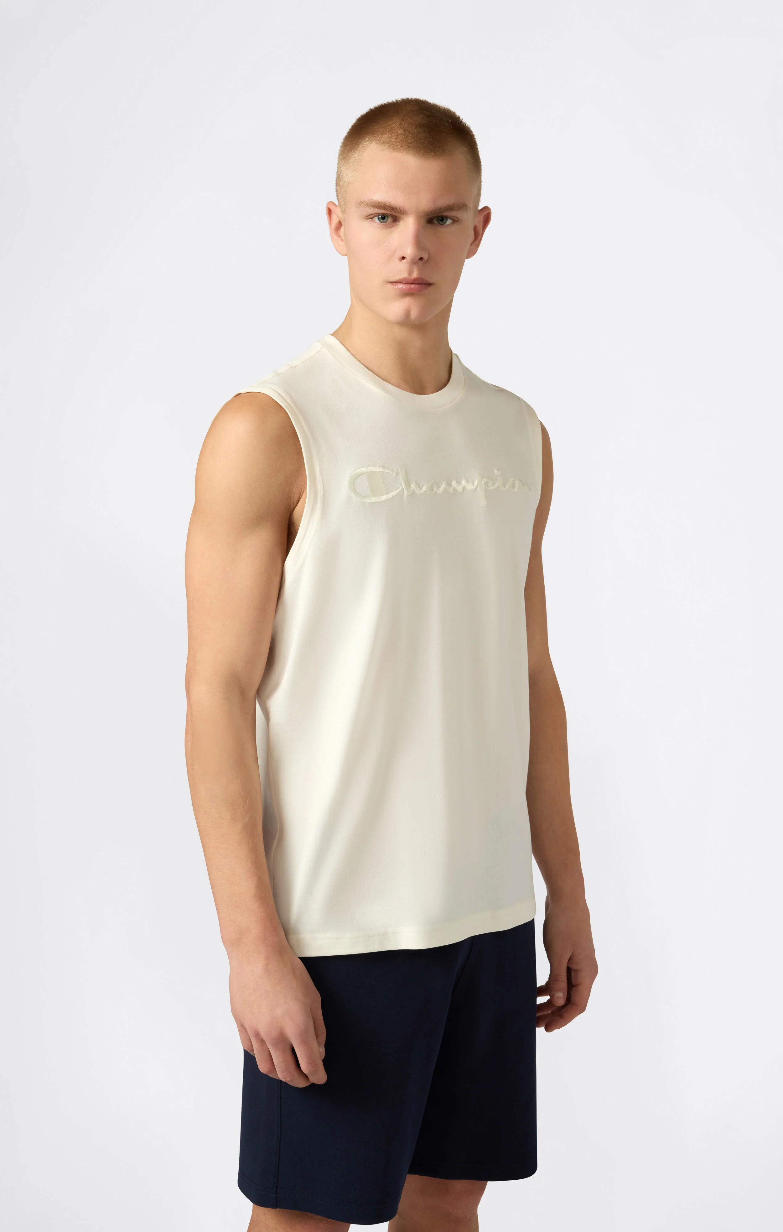 Men’s Tank Top with Maxi Embroidery Logo Icons