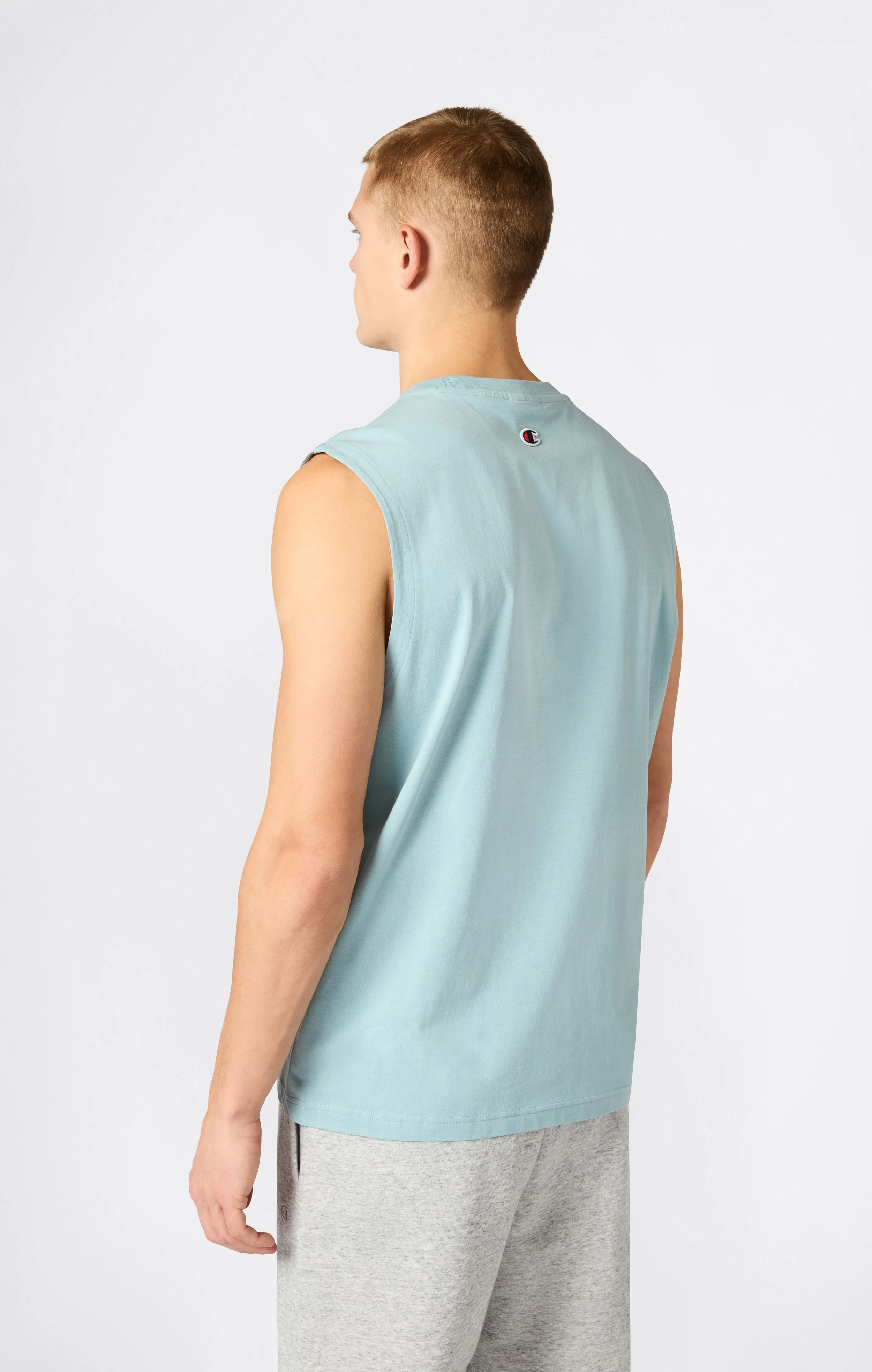 Men’s Tank Top with Maxi Embroidery Logo Icons - Image 3