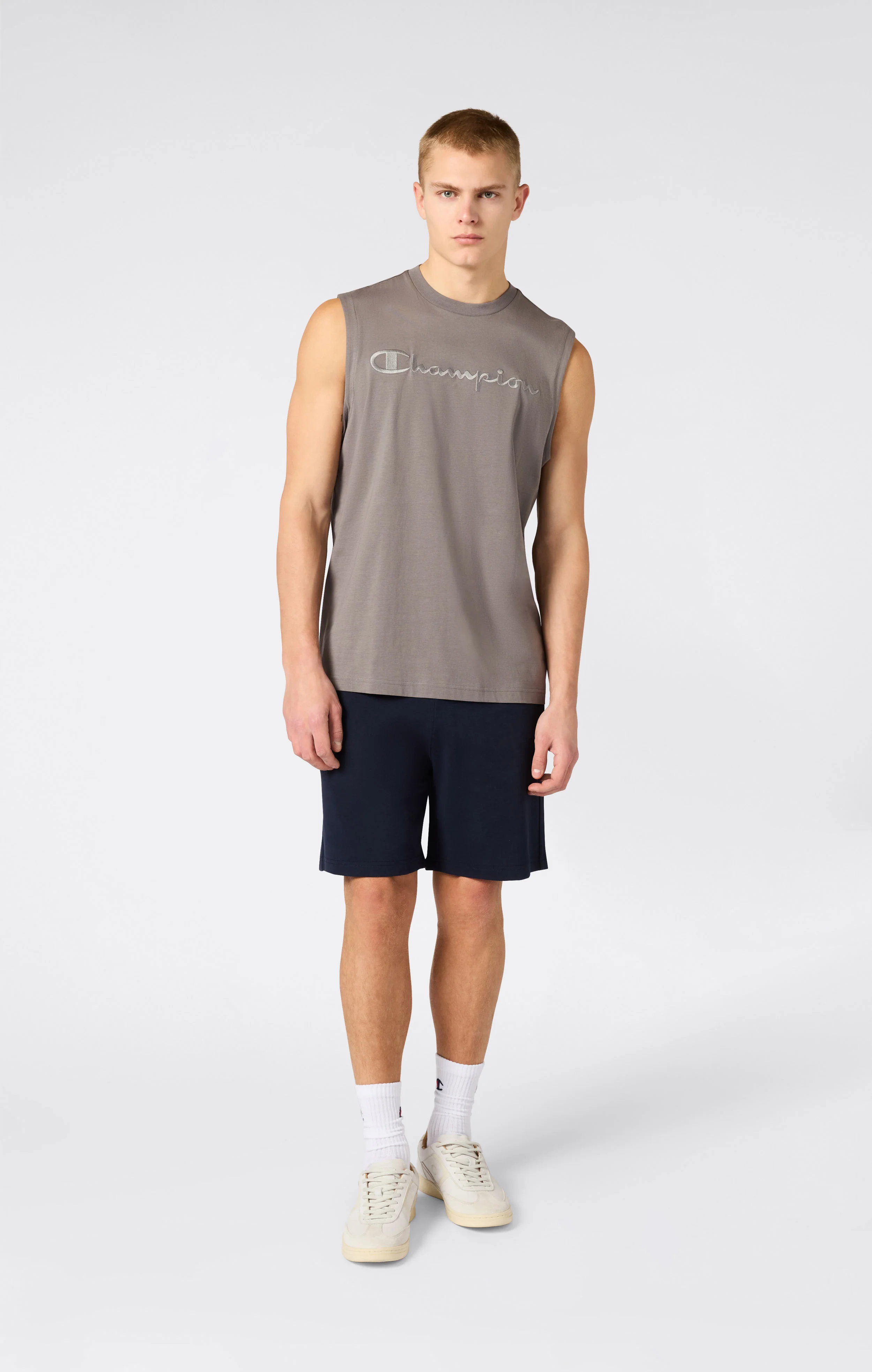 Men’s Tank Top with Maxi Embroidery Logo Icons - Image 2